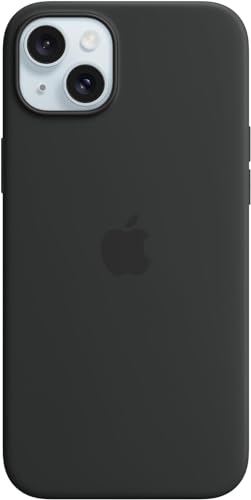Apple iPhone 15 Plus Custodia MagSafe Silicone Nero
