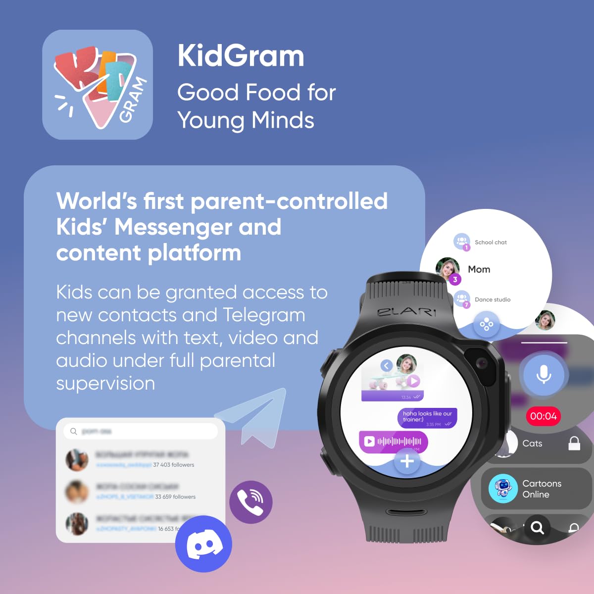 Elari KidPhone 4GR smartwatch bambini GPS