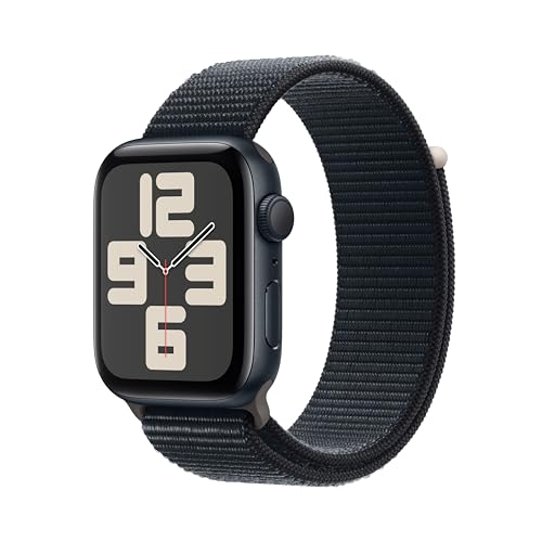 Apple Watch SE 2 Gen 2023 GPS 44 mm Smartwatch Mezzanotte Sport Loop