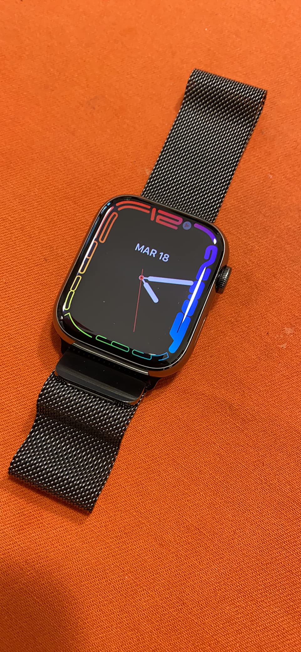 Apple Watch Series 7 smartwatch 41mm Cellular acciaio