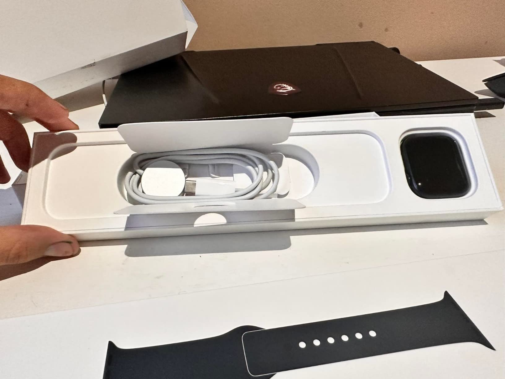 Apple Watch Series 7 45mm smartwatch GPS + Cellular mezzanotte