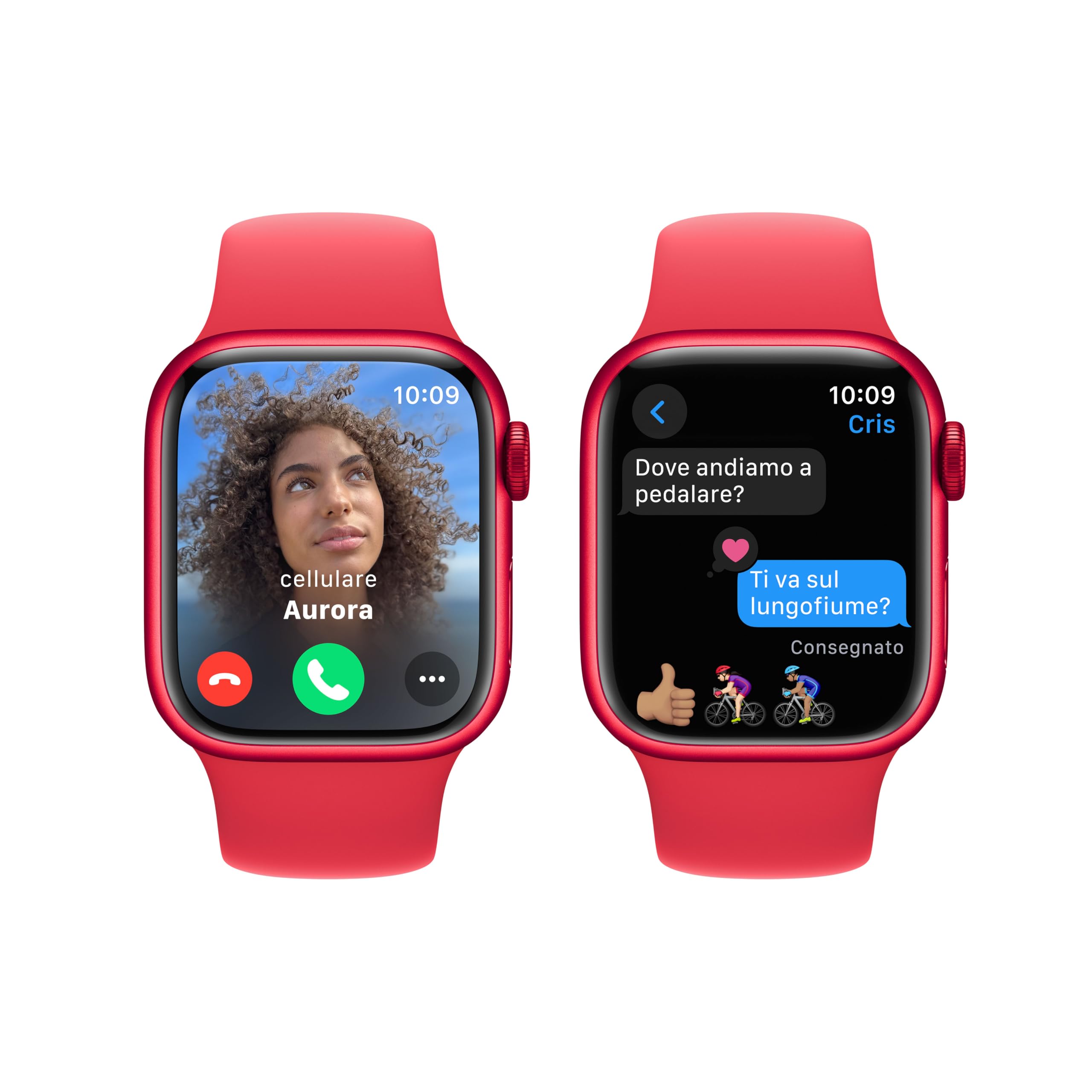 Apple Watch Series 9 41mm smartwatch GPS rosso S/M