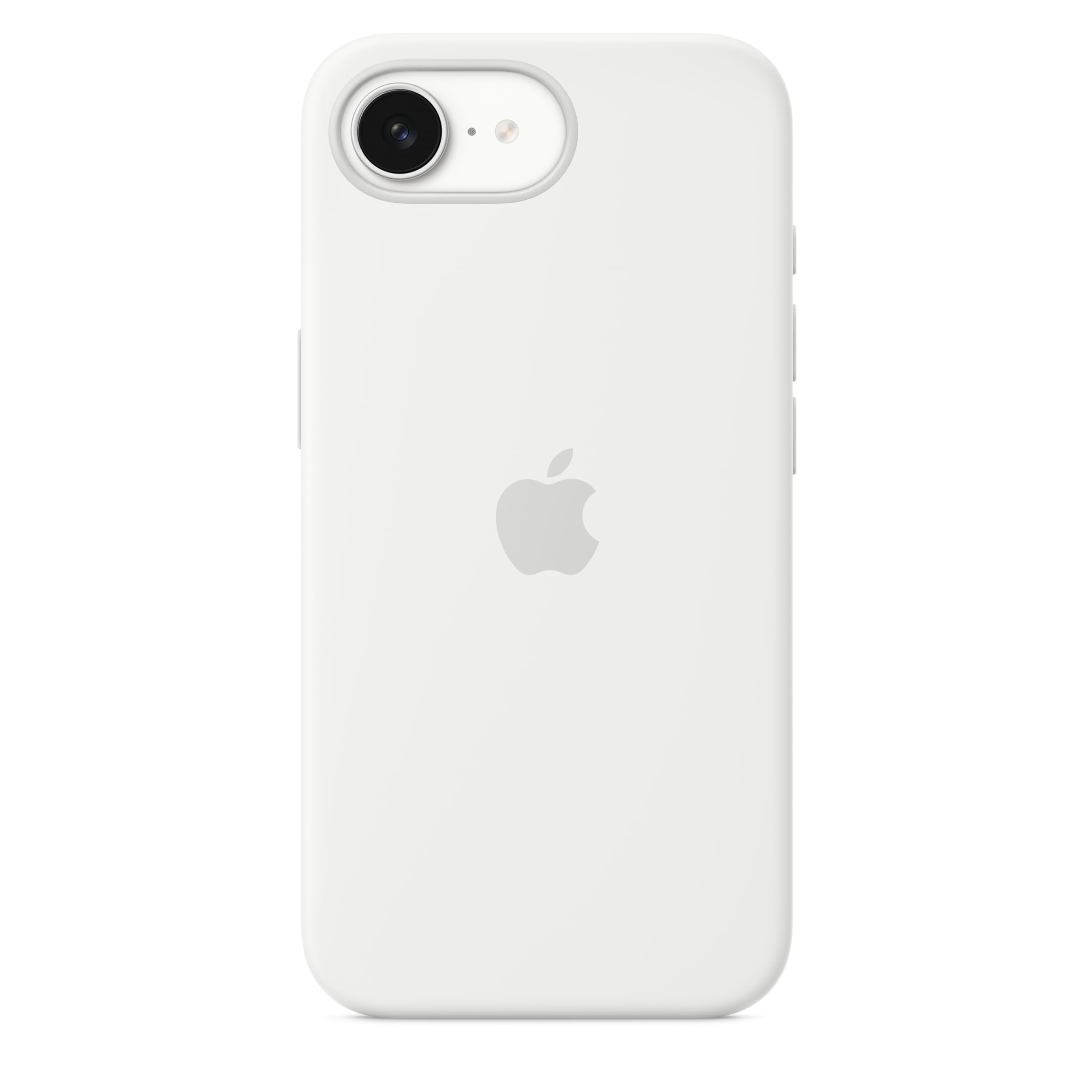 Apple iPhone 16e Custodia Silicone Bianco microfibra
