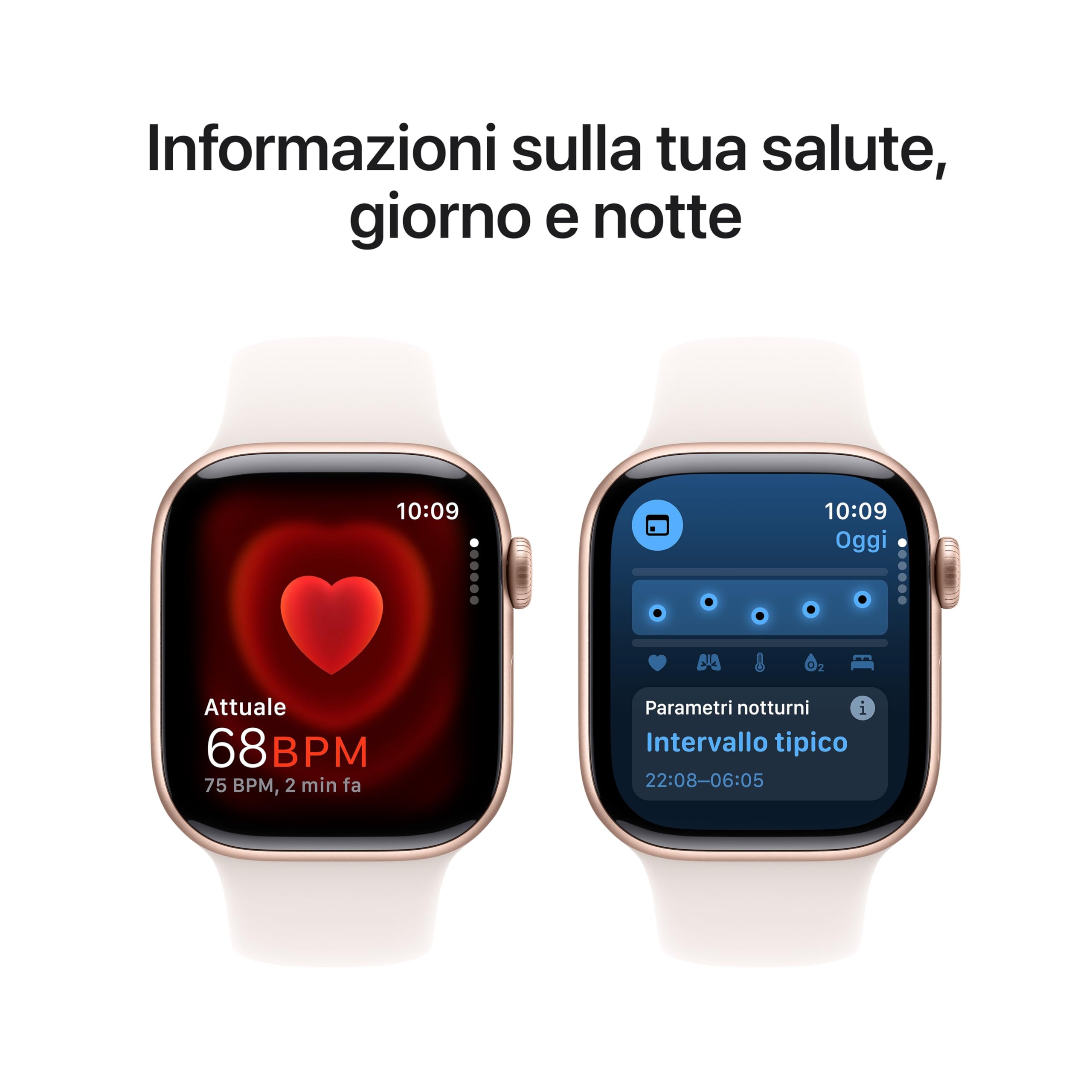 Apple Watch Series 10 42 mm smartwatch GPS Cellular rosa fard M/L