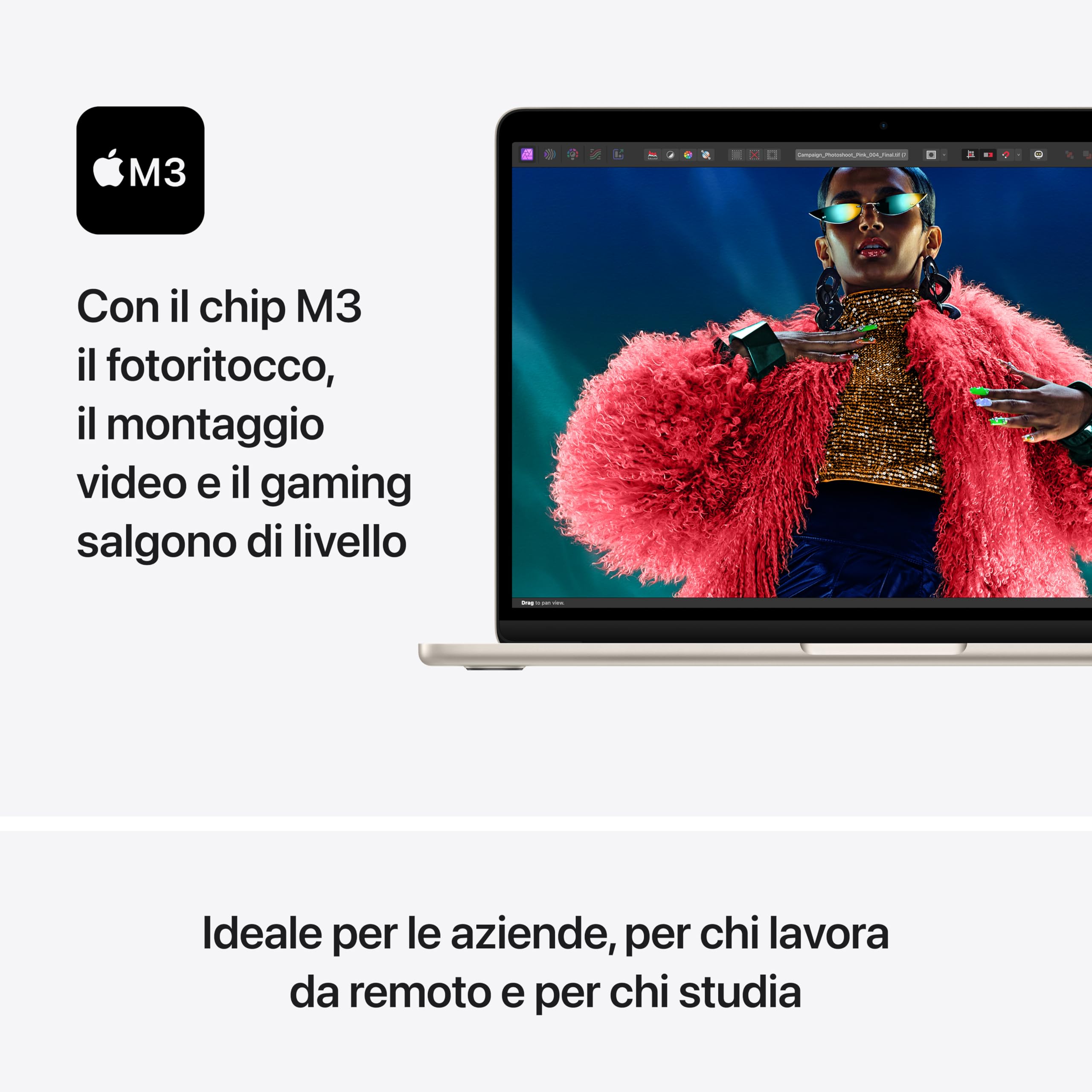 Apple MacBook Air 13 M3 24GB 512GB portatile galassia