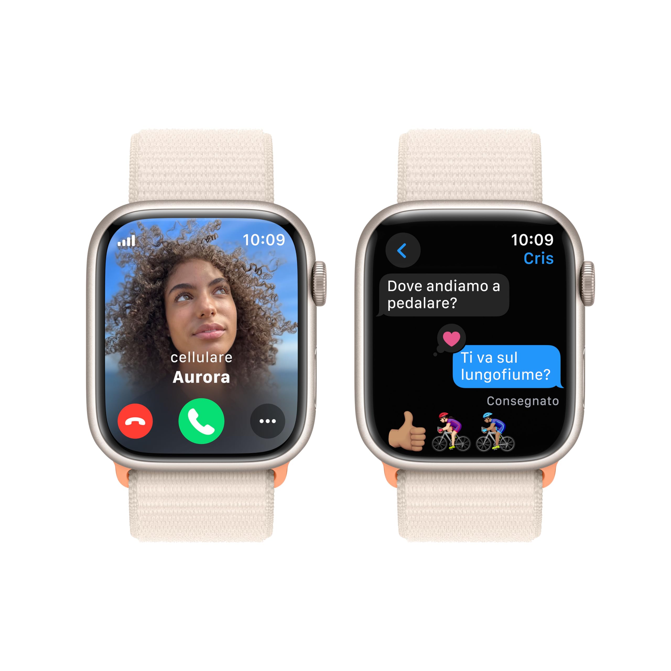 Apple Watch Series 9 GPS Cellular 45mm smartwatch galassia