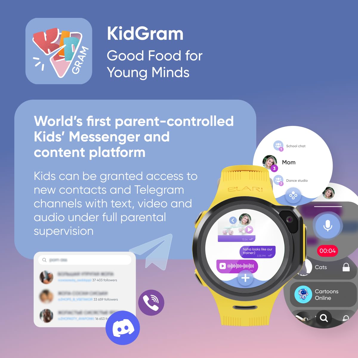 Elari KidPhone 4GR orologio bambini GPS giallo