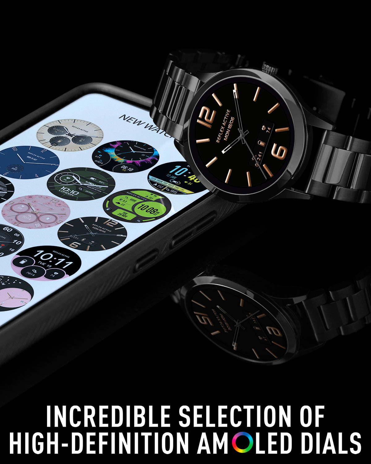 Reflex Active Spectra 300 R smartwatch nero chiamate AMOLED