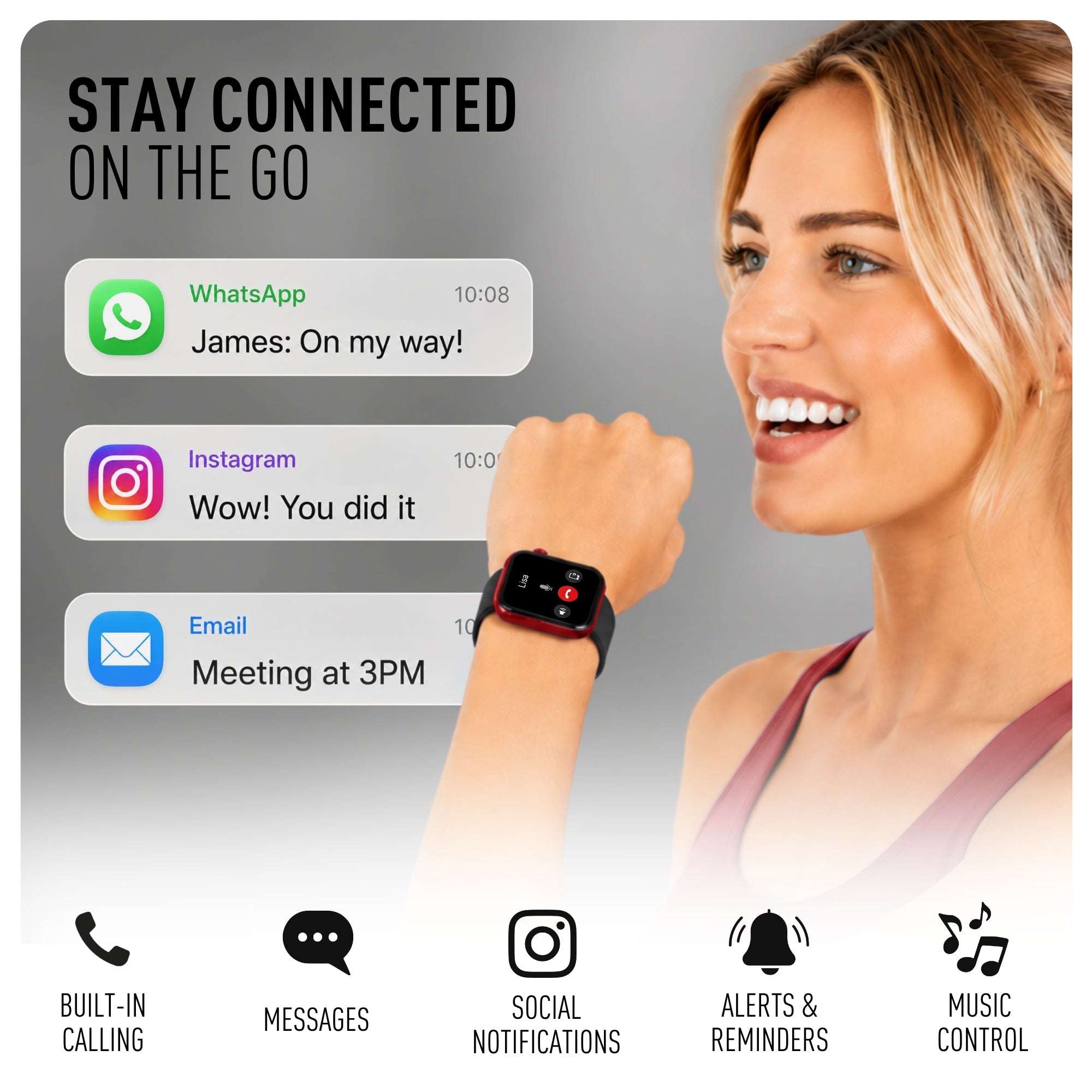 Reflex Active Spectra RA-SP-300S-08 smartwatch nero AMOLED