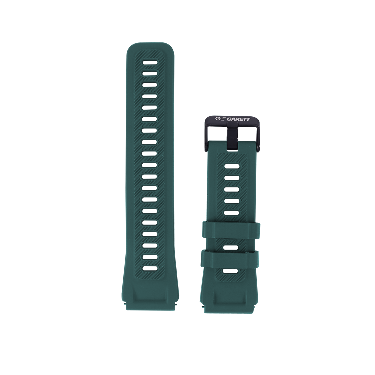 Garett GRS cinturino silicone verde 22 mm fibbia