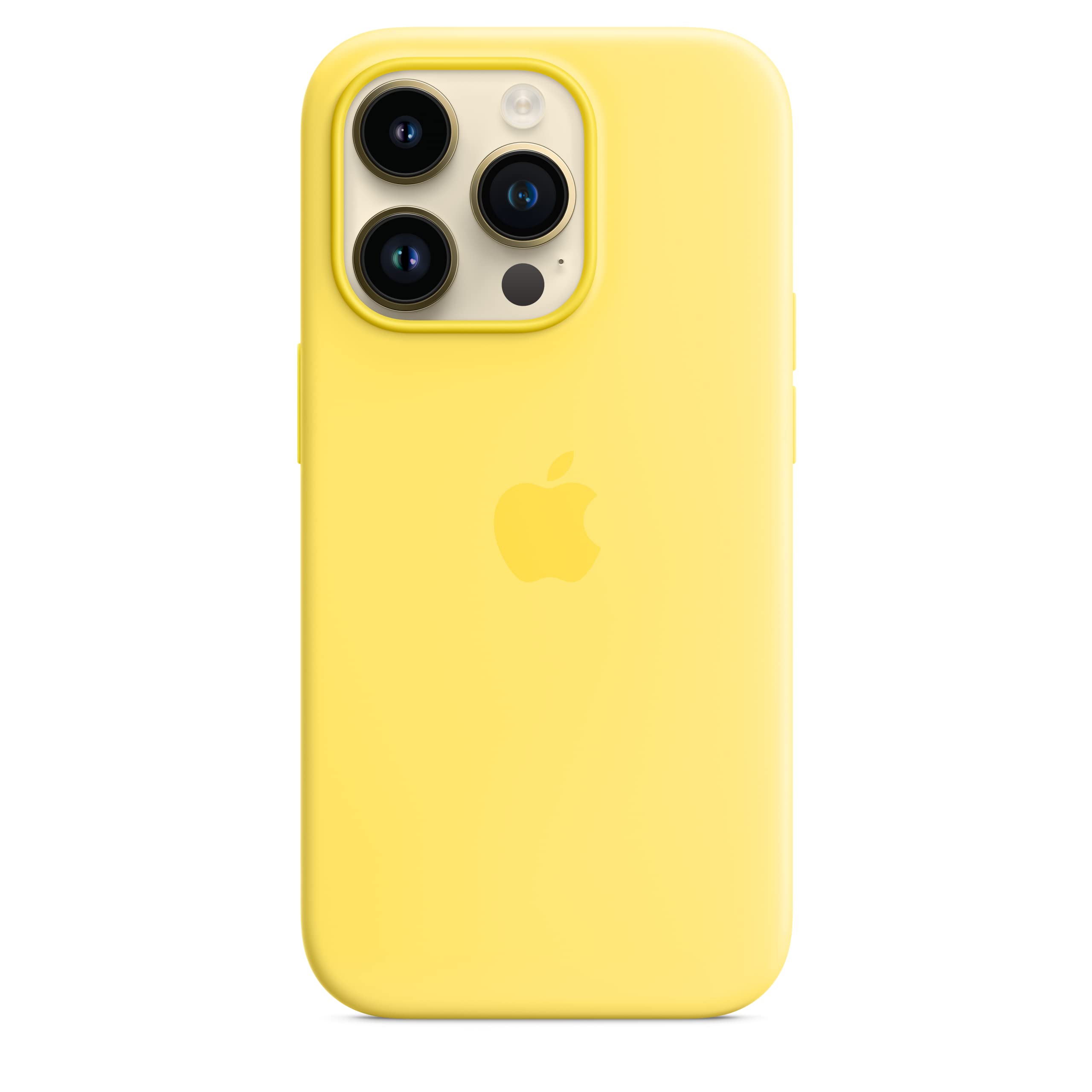 Apple iPhone 14 Pro custodia silicone giallo canarino MagSafe