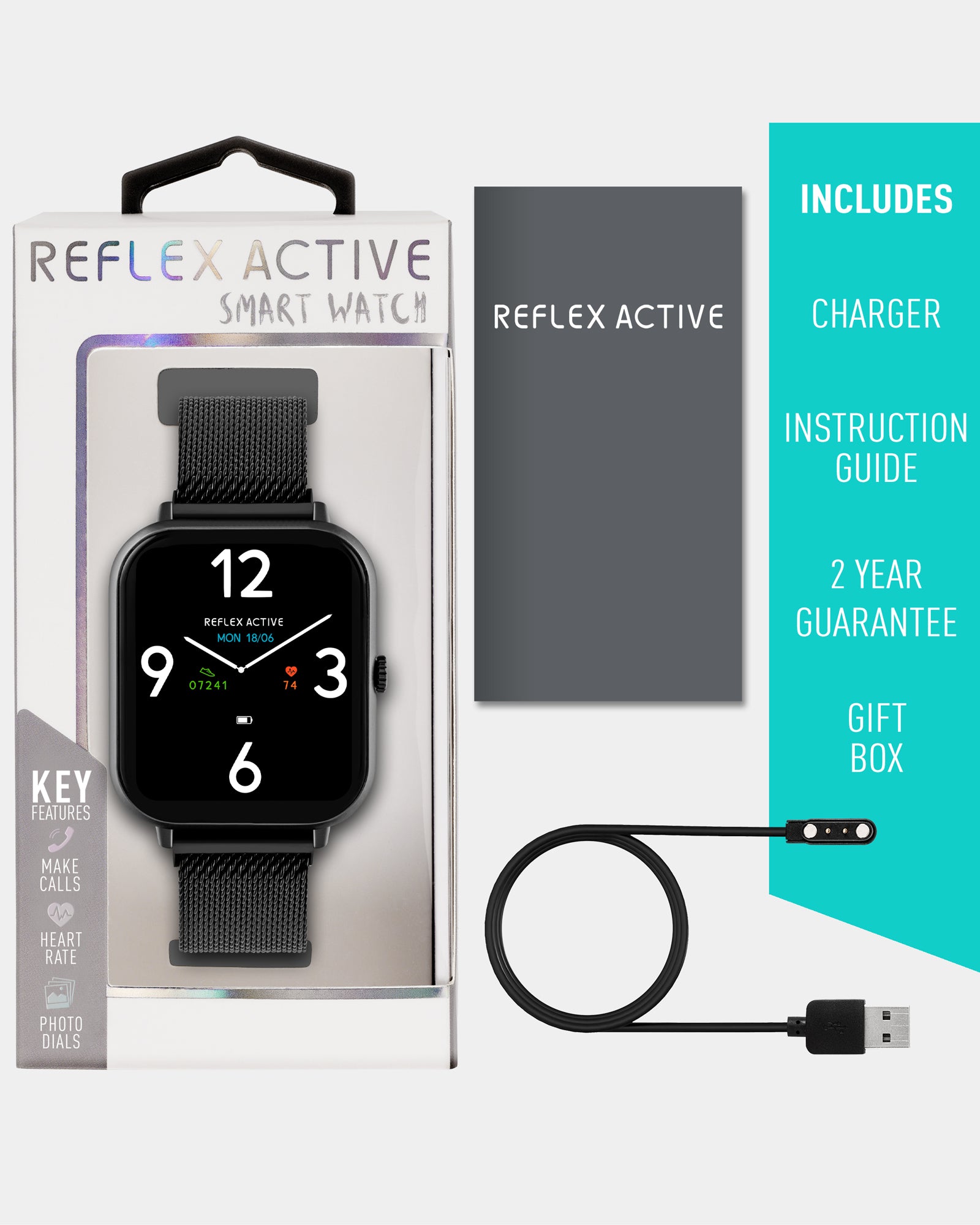 Reflex Active Nexus 100 S smartwatch nero mesh GPS