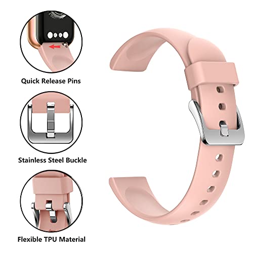 Fitvii cinturino smartwatch 16 mm rosa TPE