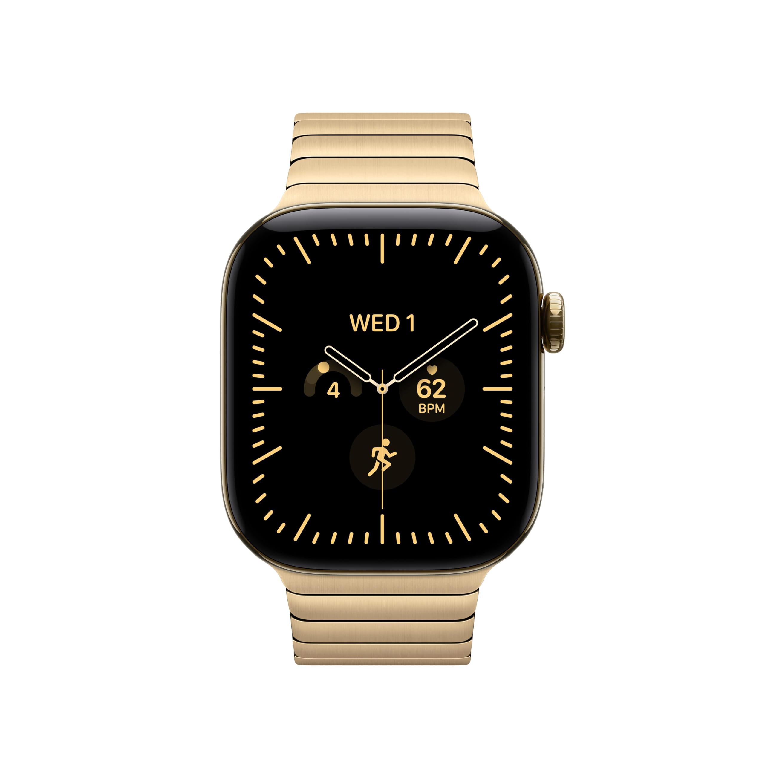 Apple Watch cinturino maglie 42mm acciaio oro brillante