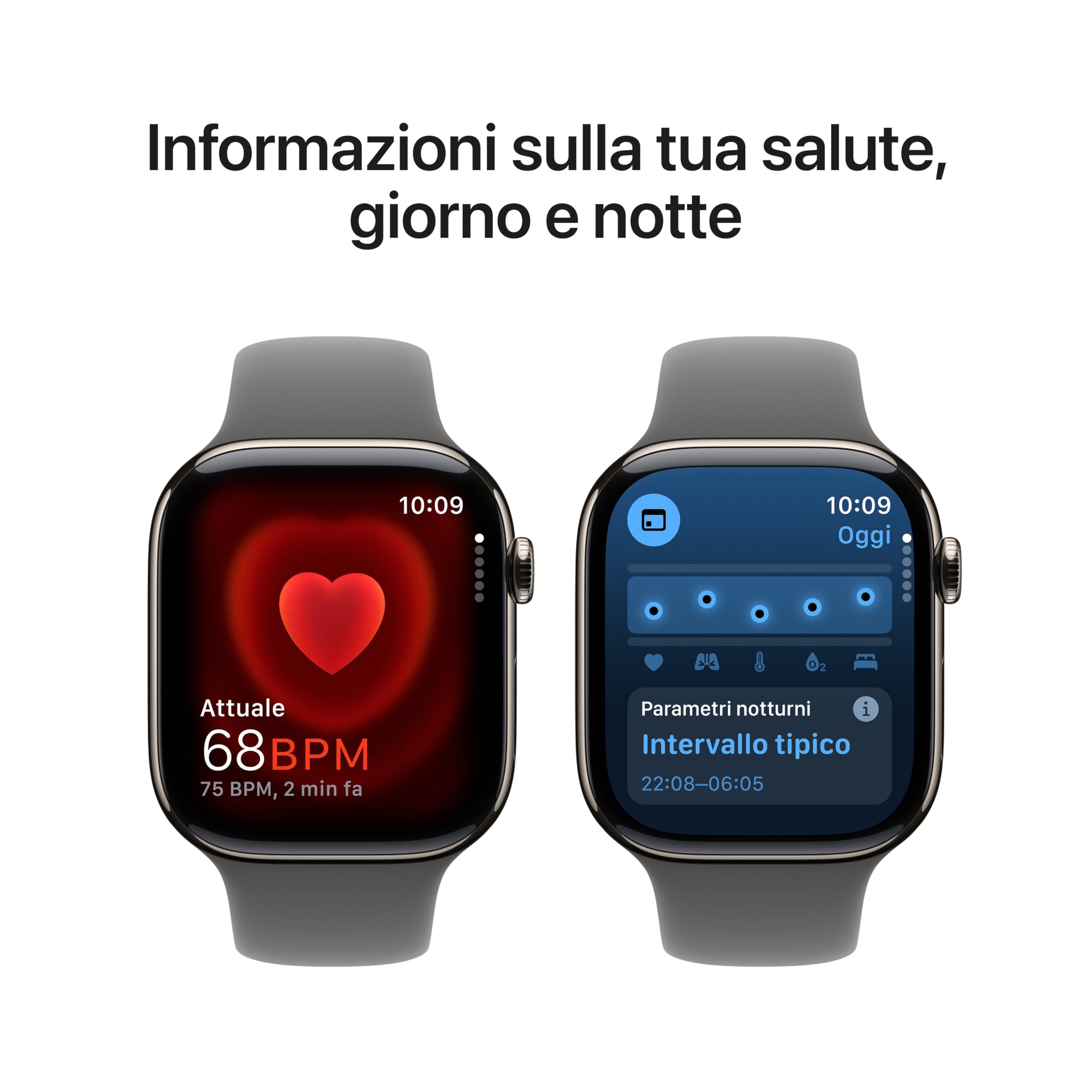 Apple Watch Series 10 46 mm smartwatch GPS Cellular titanio M/L