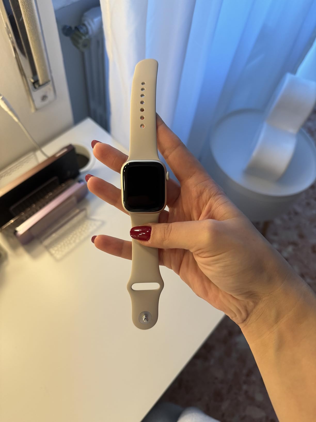 Apple Watch Series 9 41mm smartwatch GPS argento S/M