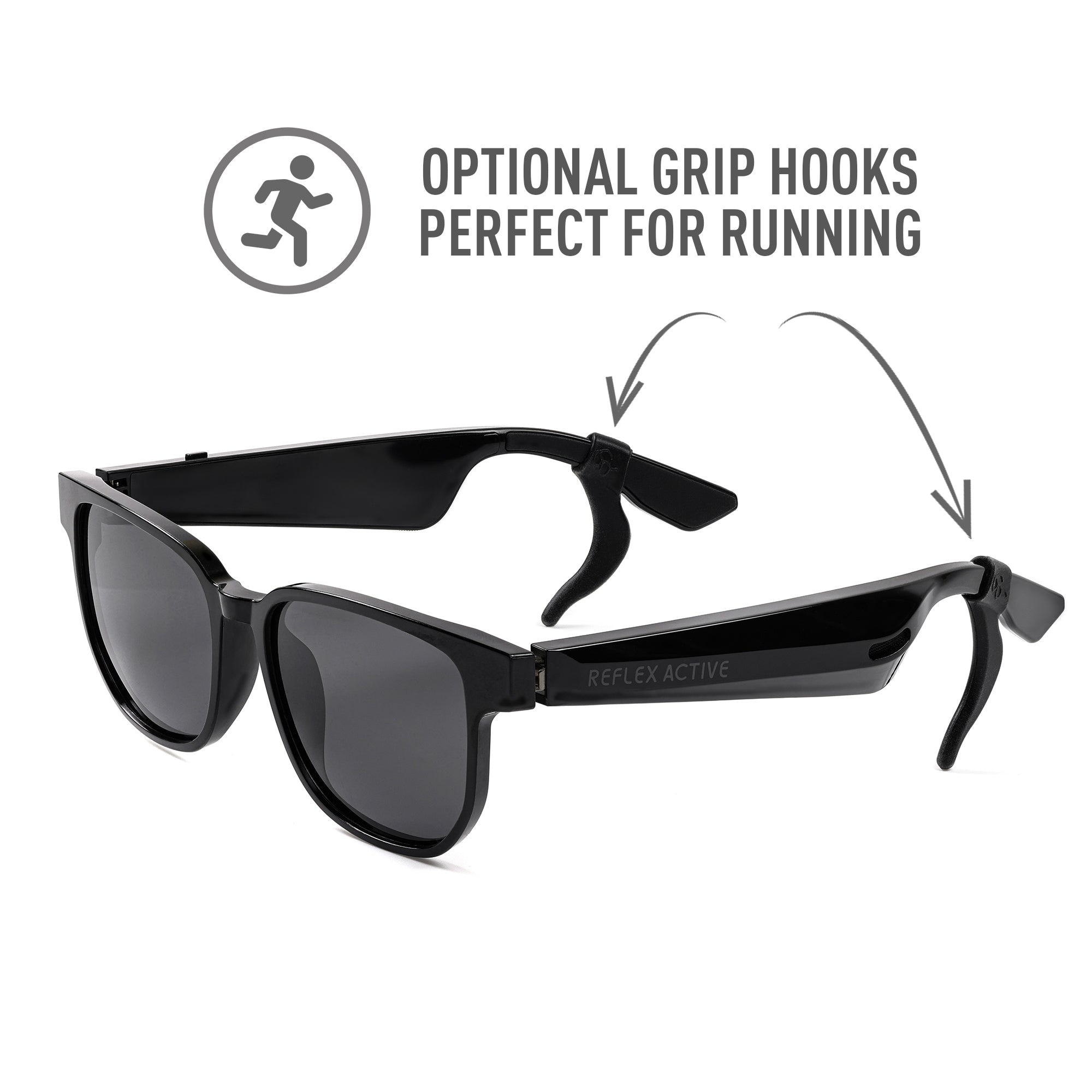 Reflex Active Sound Shades SS-0001 occhiali audio nero polarizzate