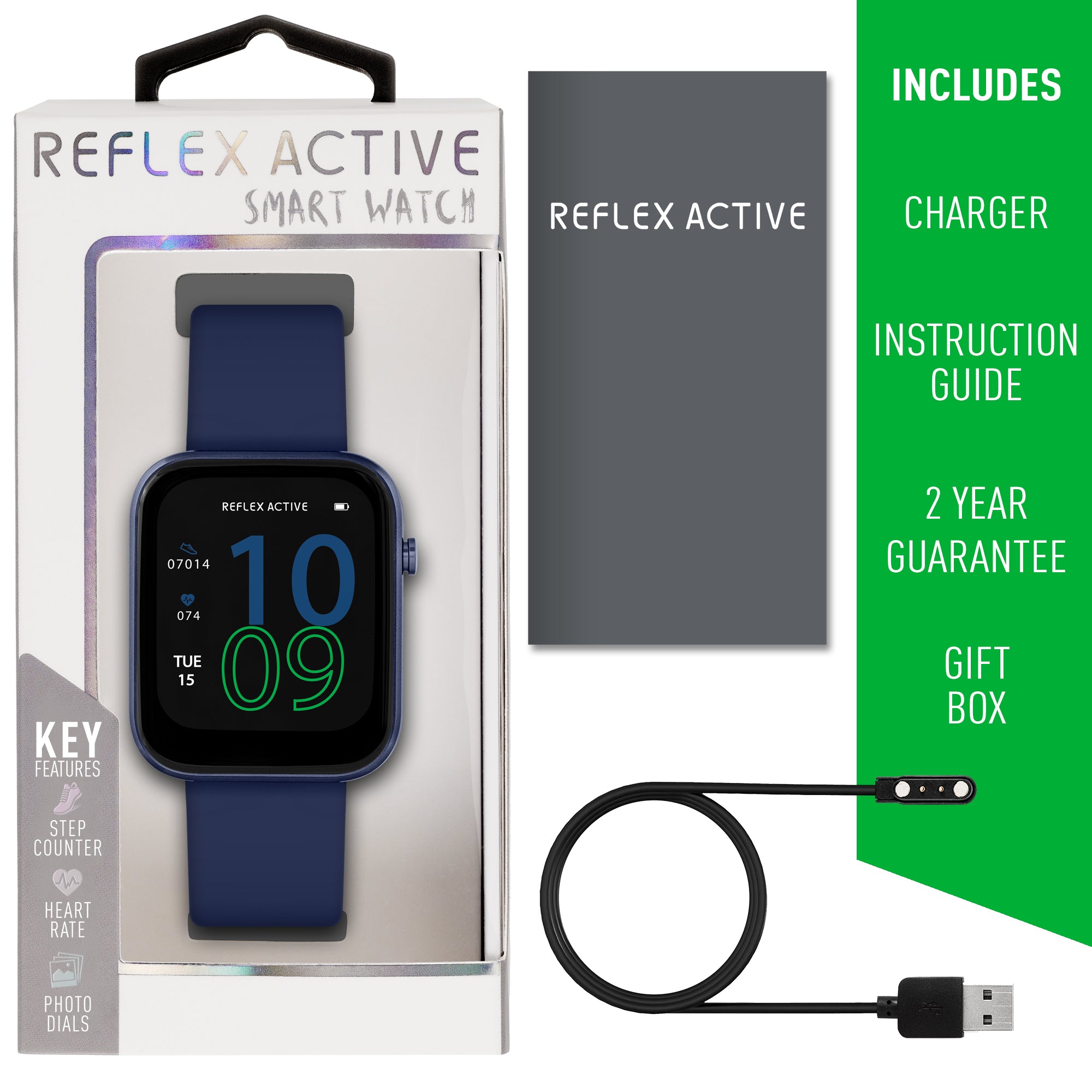 Reflex Active Corrus S smartwatch navy 36mm