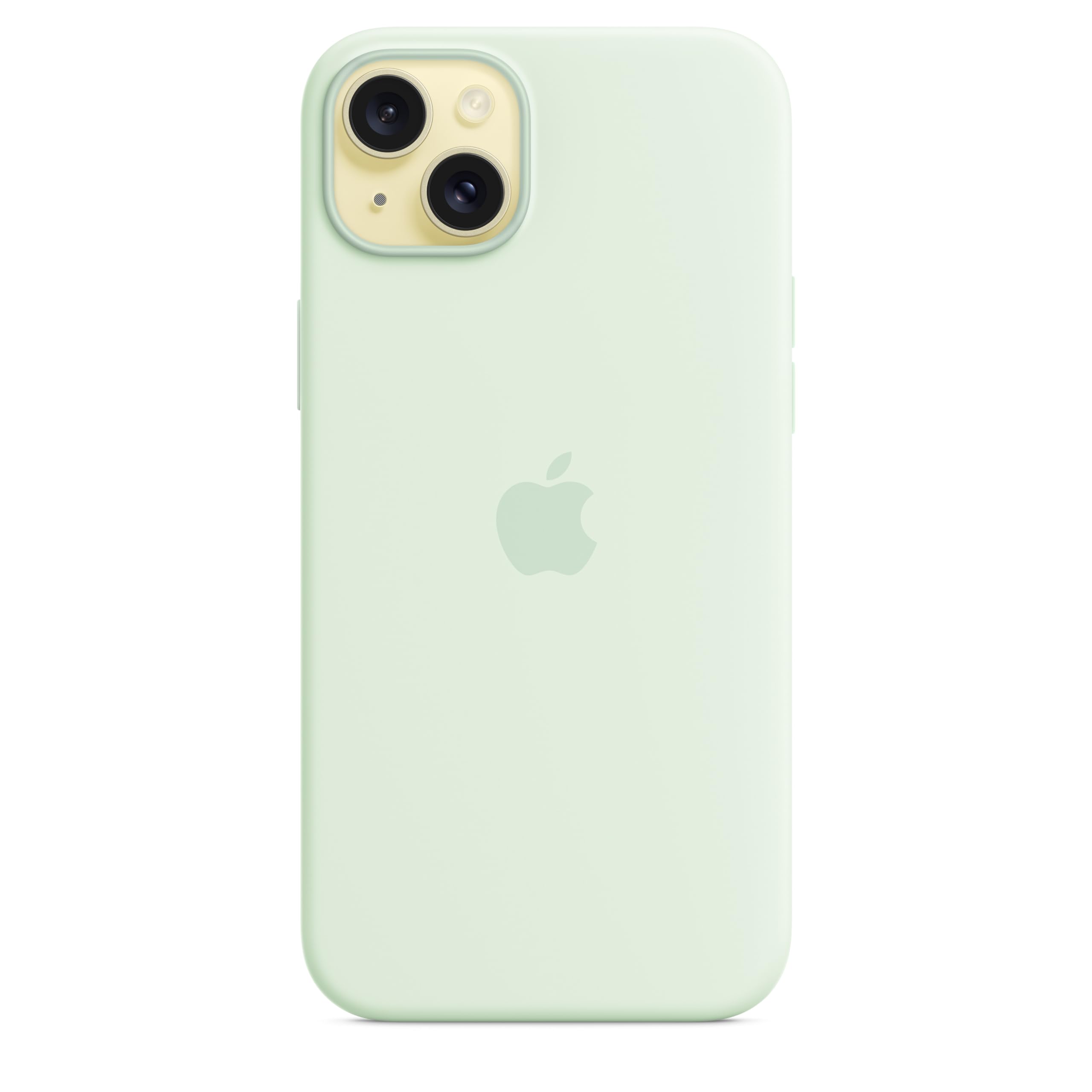 Apple custodia silicone MagSafe iPhone 15 Plus menta fredda