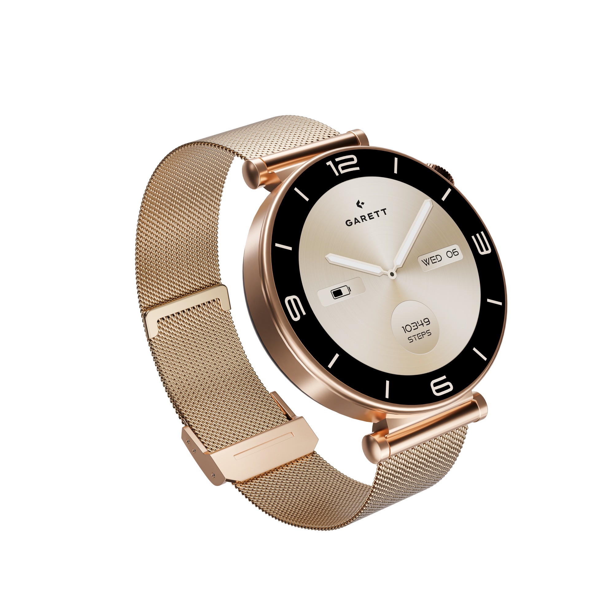 Garett Rose smartwatch maglia acciaio oro rosa