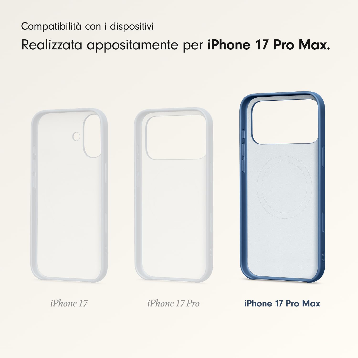 Beats Custodia iPhone 17 Pro Max MagSafe Blu roccia madre