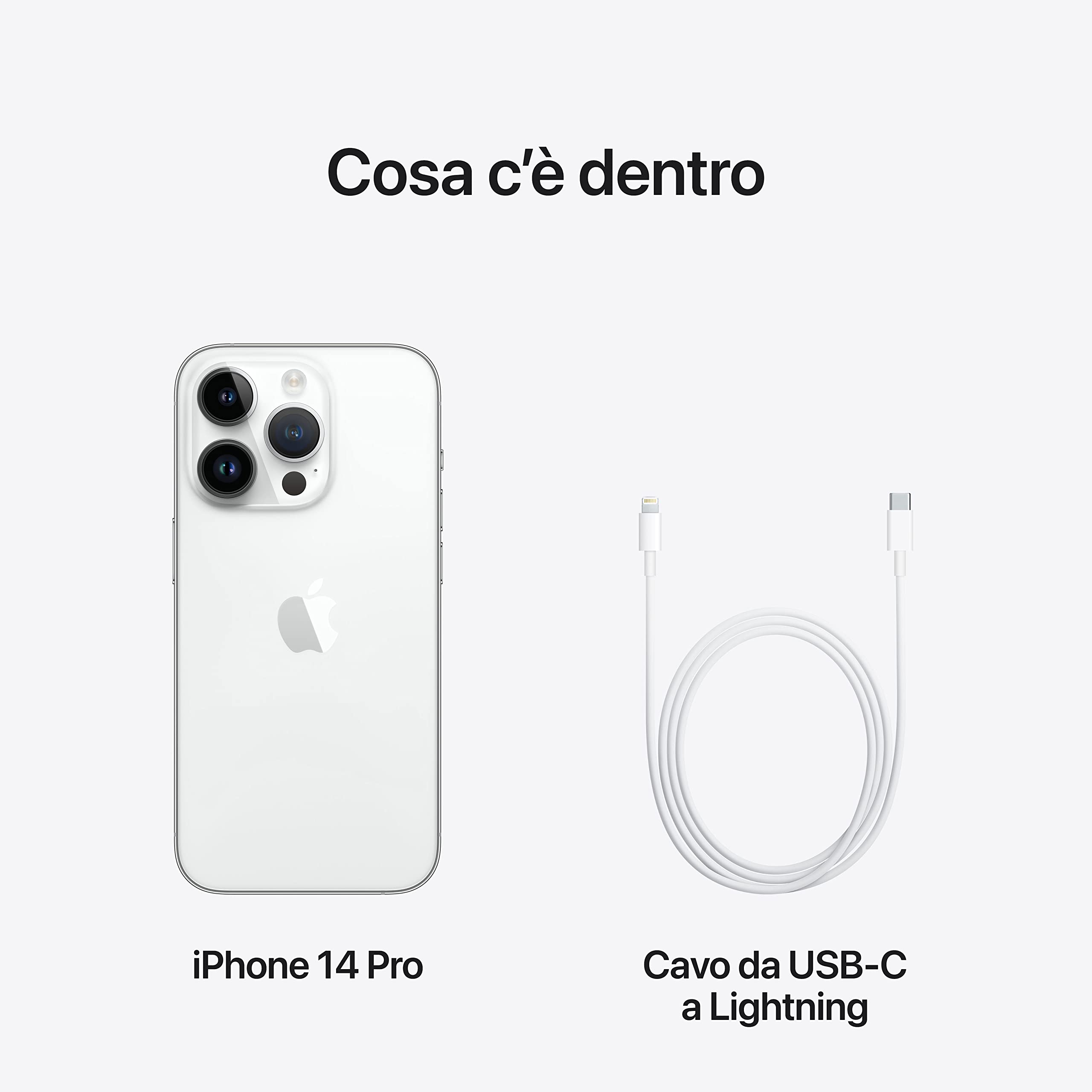 Apple iPhone 14 Pro smartphone Argento 512GB 48MP