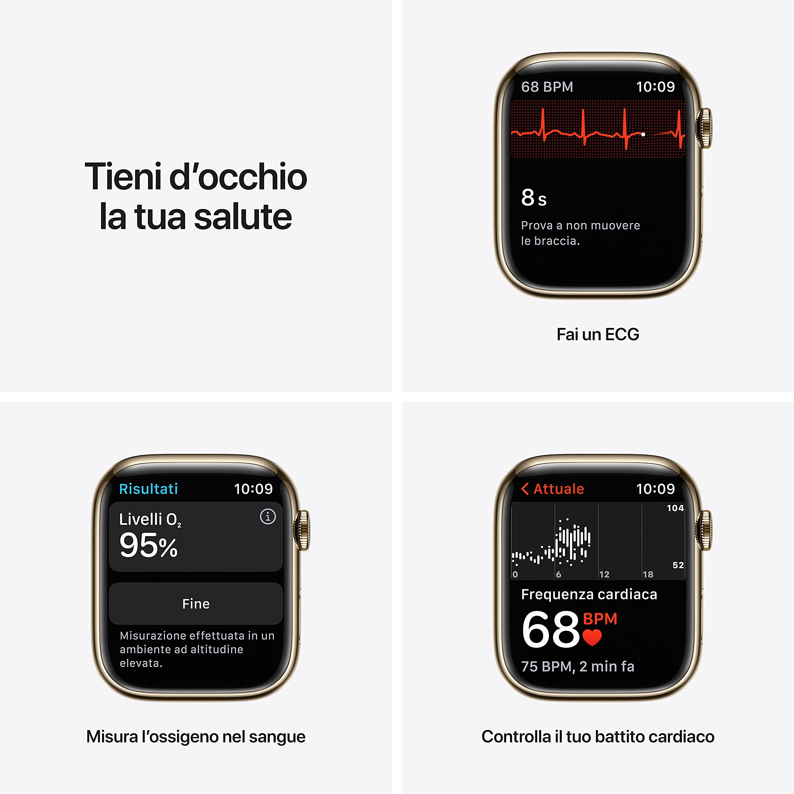 Apple Watch Series 7 GPS + Cellular smartwatch 45 mm oro