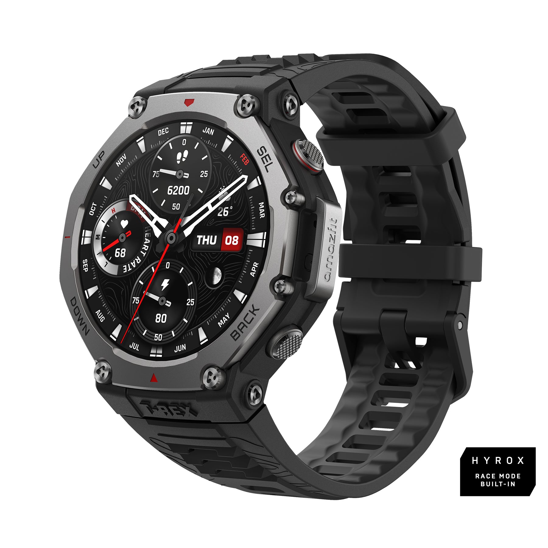 Amazfit T-Rex 3 smartwatch Onyx Hyrox Race