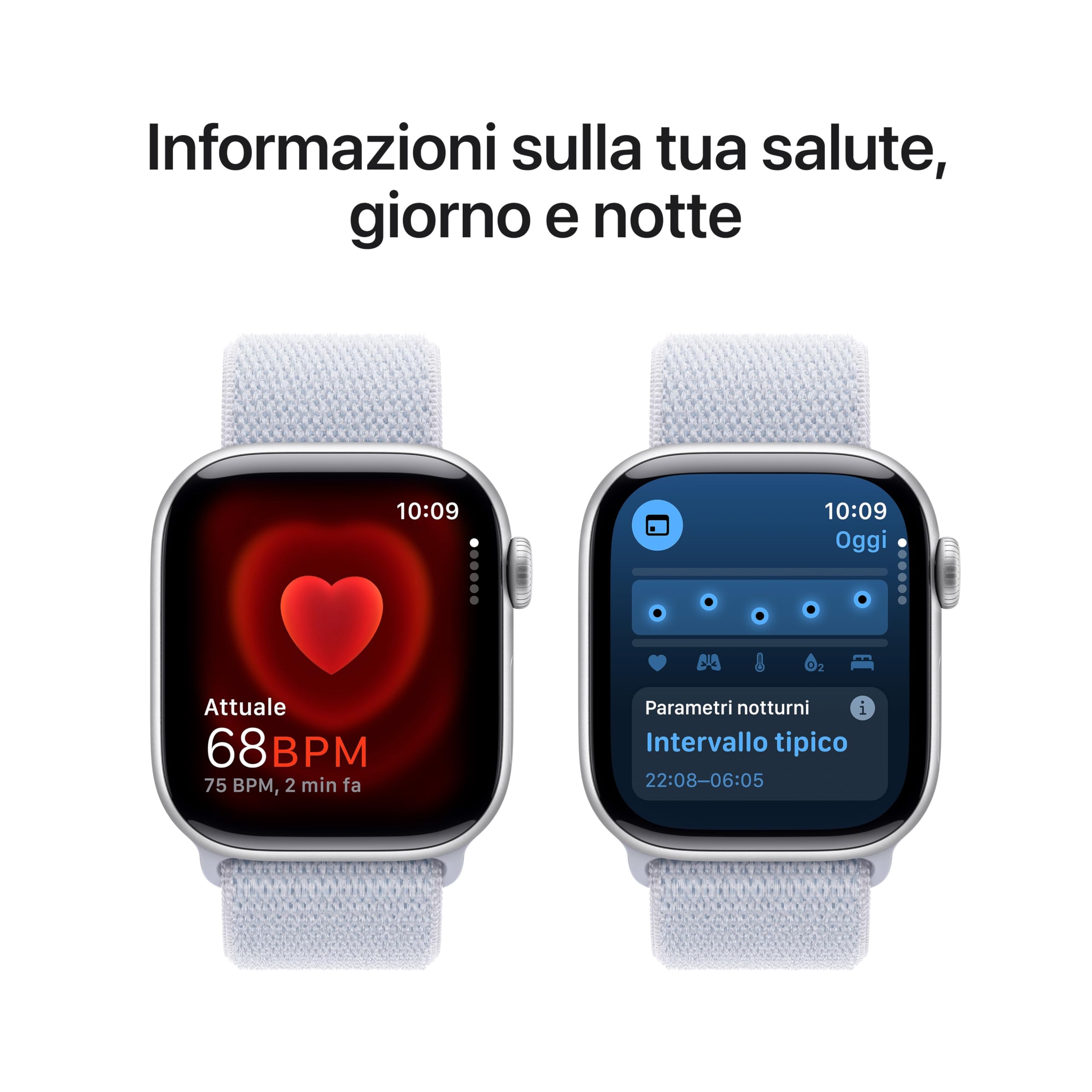 Apple Watch Series 10 42 mm smartwatch GPS Cellular Argento Nuvola