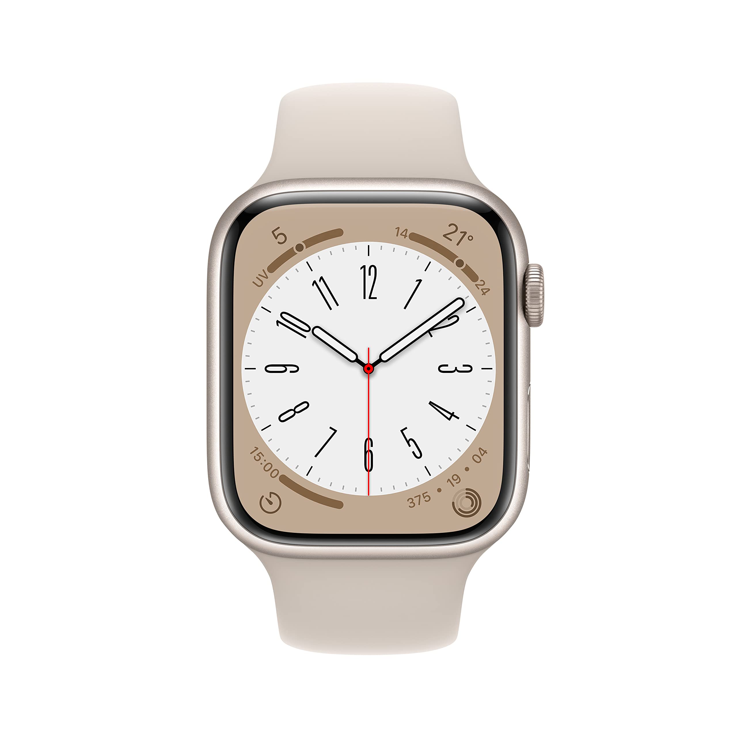 Apple Watch Series 8 GPS 45mm smartwatch galassia ossigeno sangue