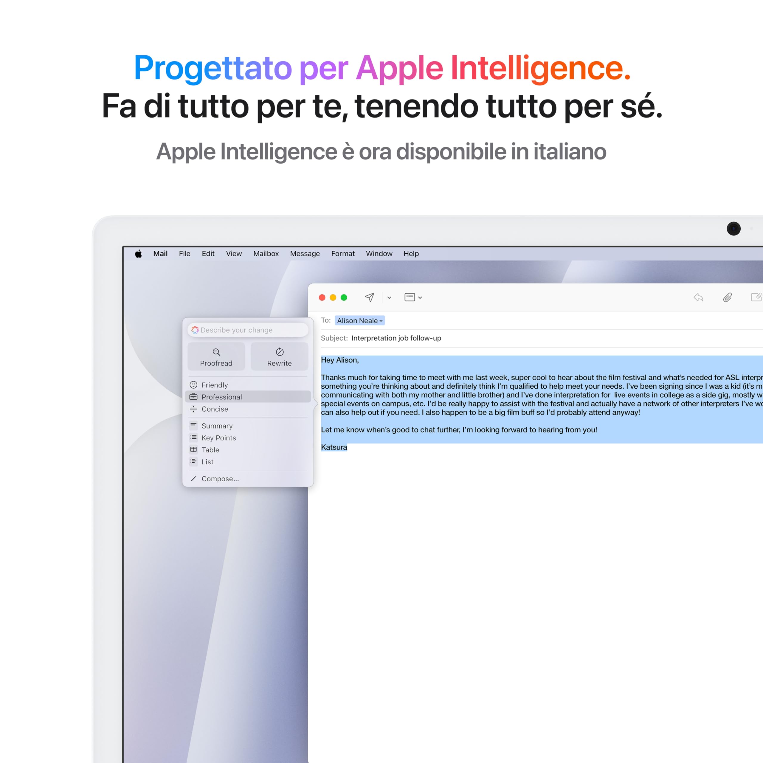 Apple iMac M4 24" Computer All-in-One Argento 16GB 256GB
