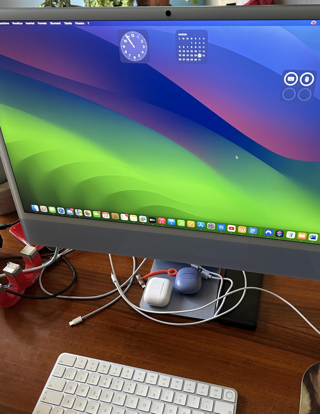 Apple iMac M4 computer 24" 16GB 256GB azzurro