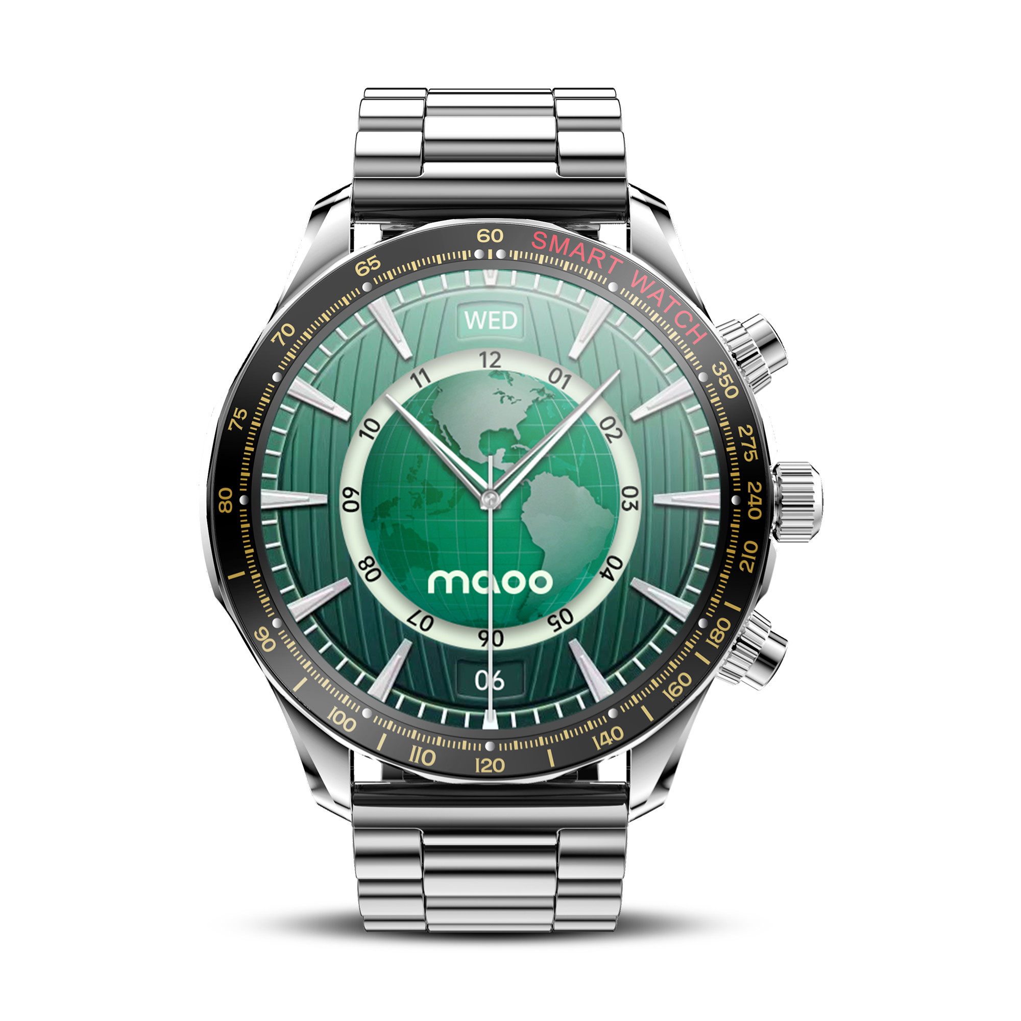 Maoo Titan Zilver smartwatch uomo AMOLED