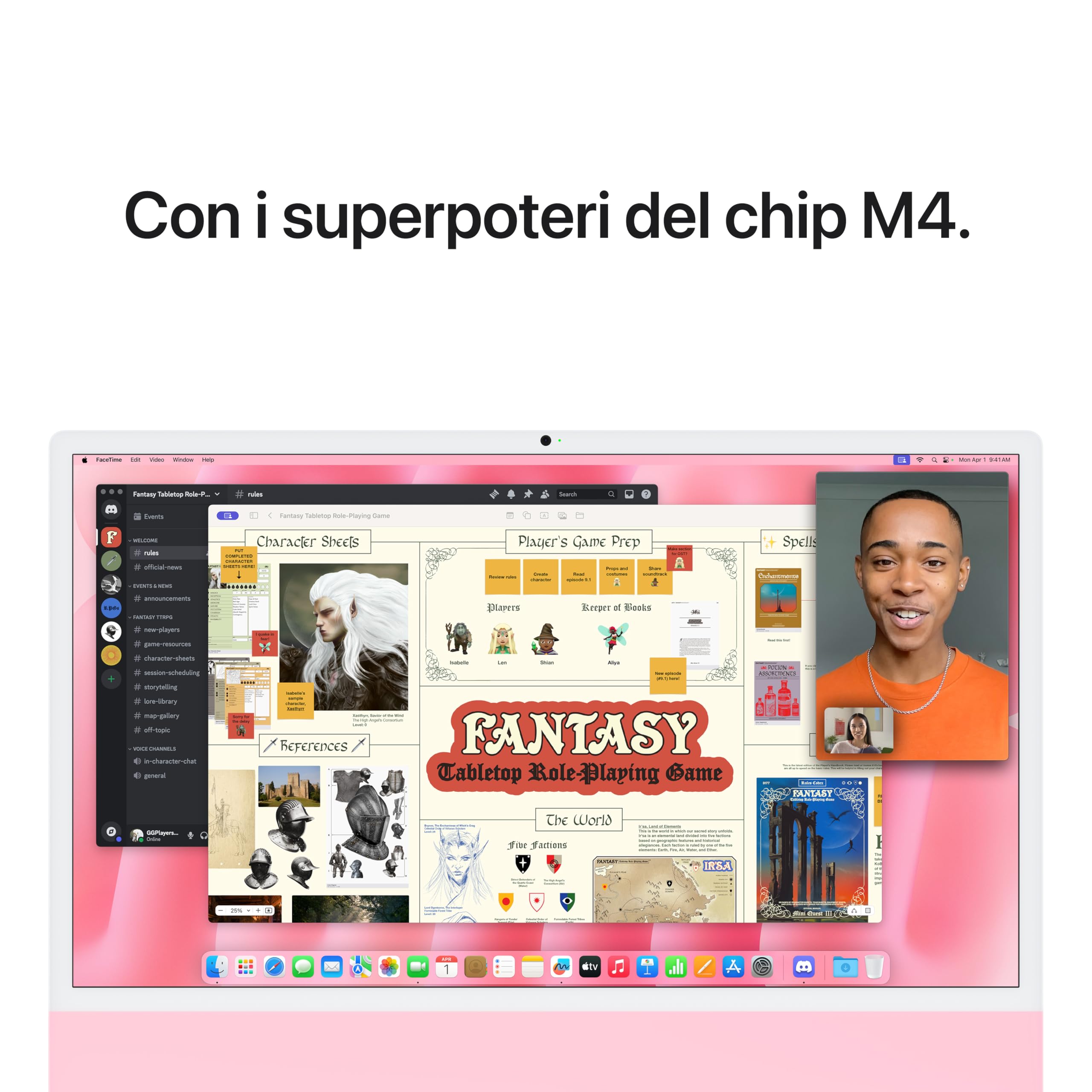 Apple iMac M4 computer desktop 24" 24GB 512GB rosa