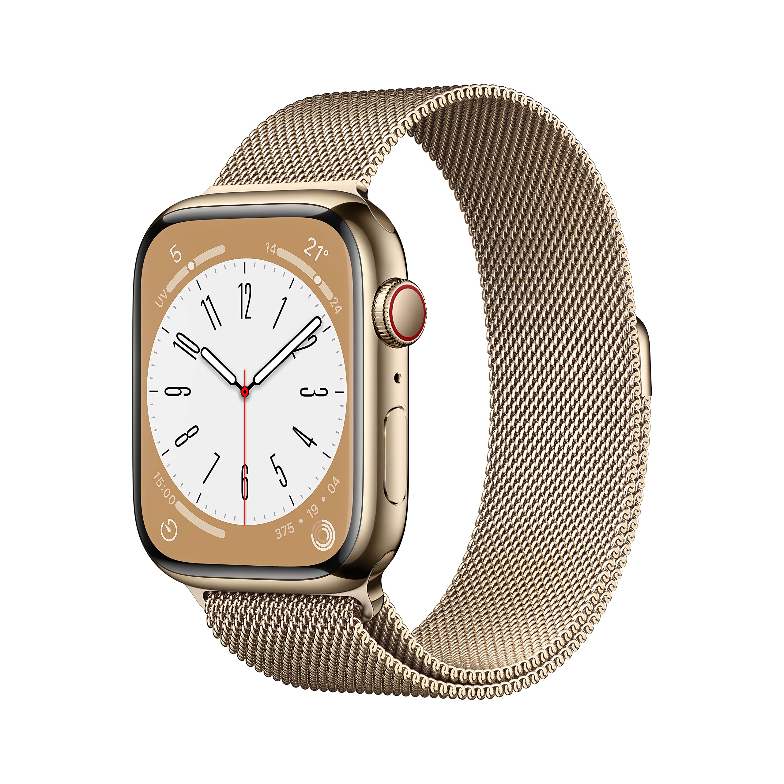 Apple Watch Series 8 45 mm smartwatch GPS Cellular oro acciaio