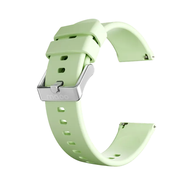 Maoo cinturino in silicone verde chiaro 22mm sport