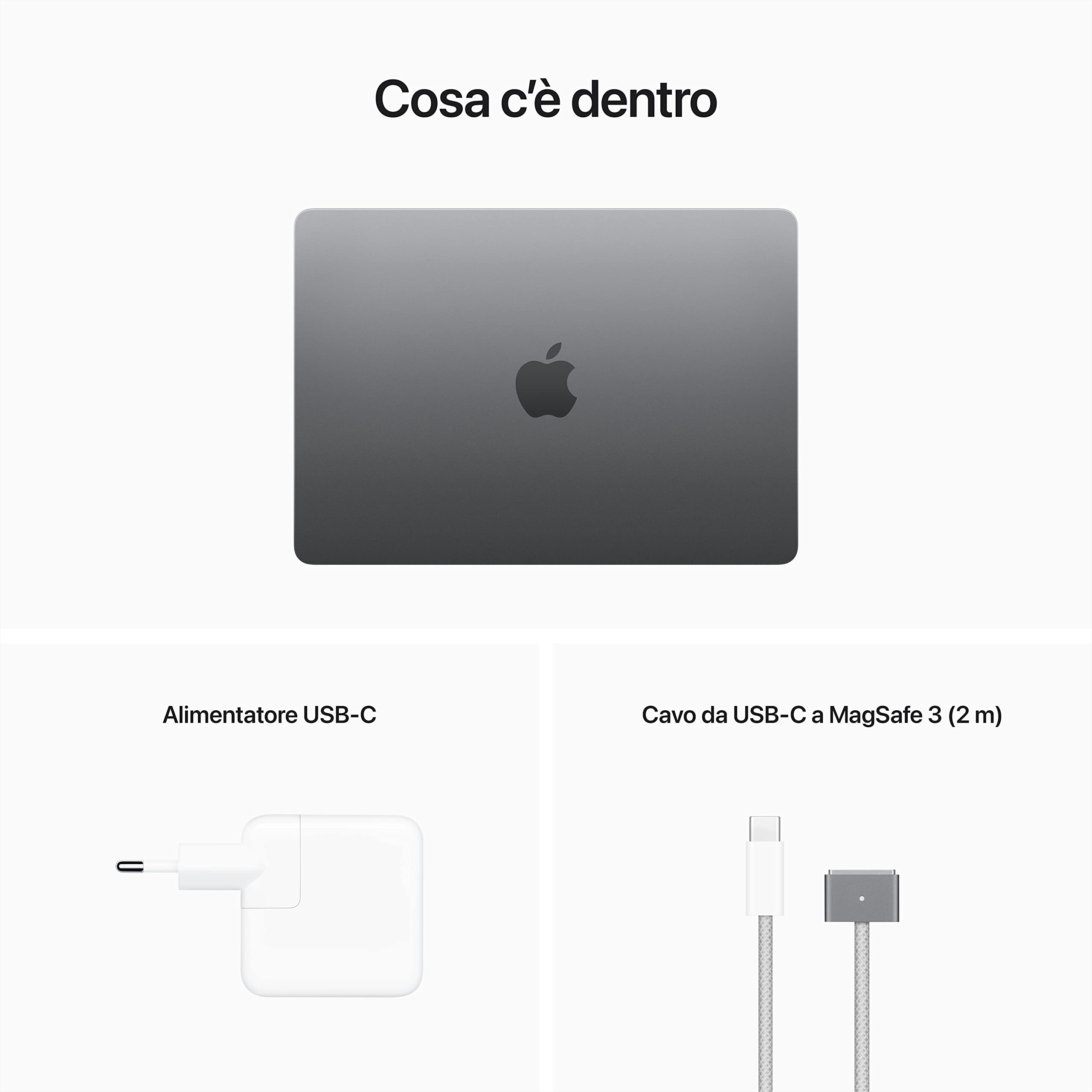 Apple MacBook Air M2 notebook 13,6 8GB 256GB grigio siderale