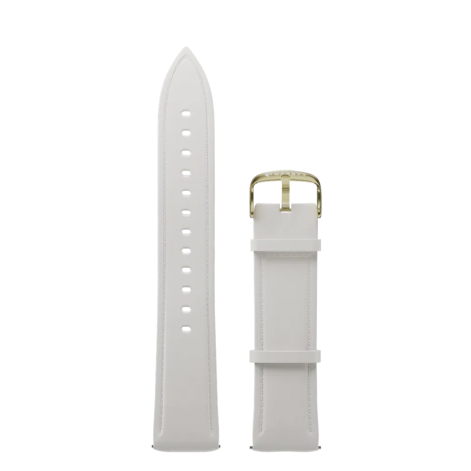 Garett Universal cinturino pelle bianco 20 mm elegante