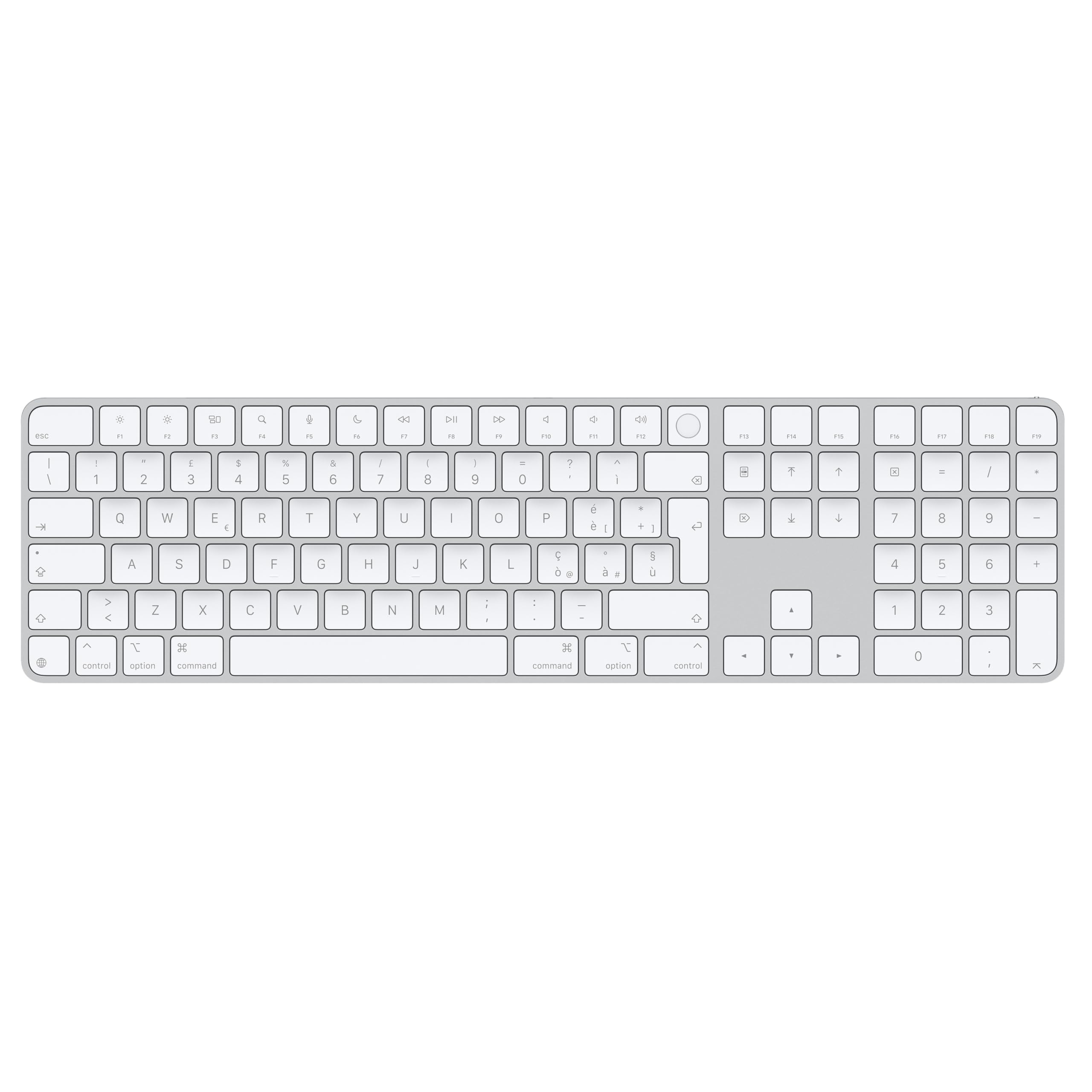 Apple Magic Keyboard Touch ID tastiera italiano tasti bianchi