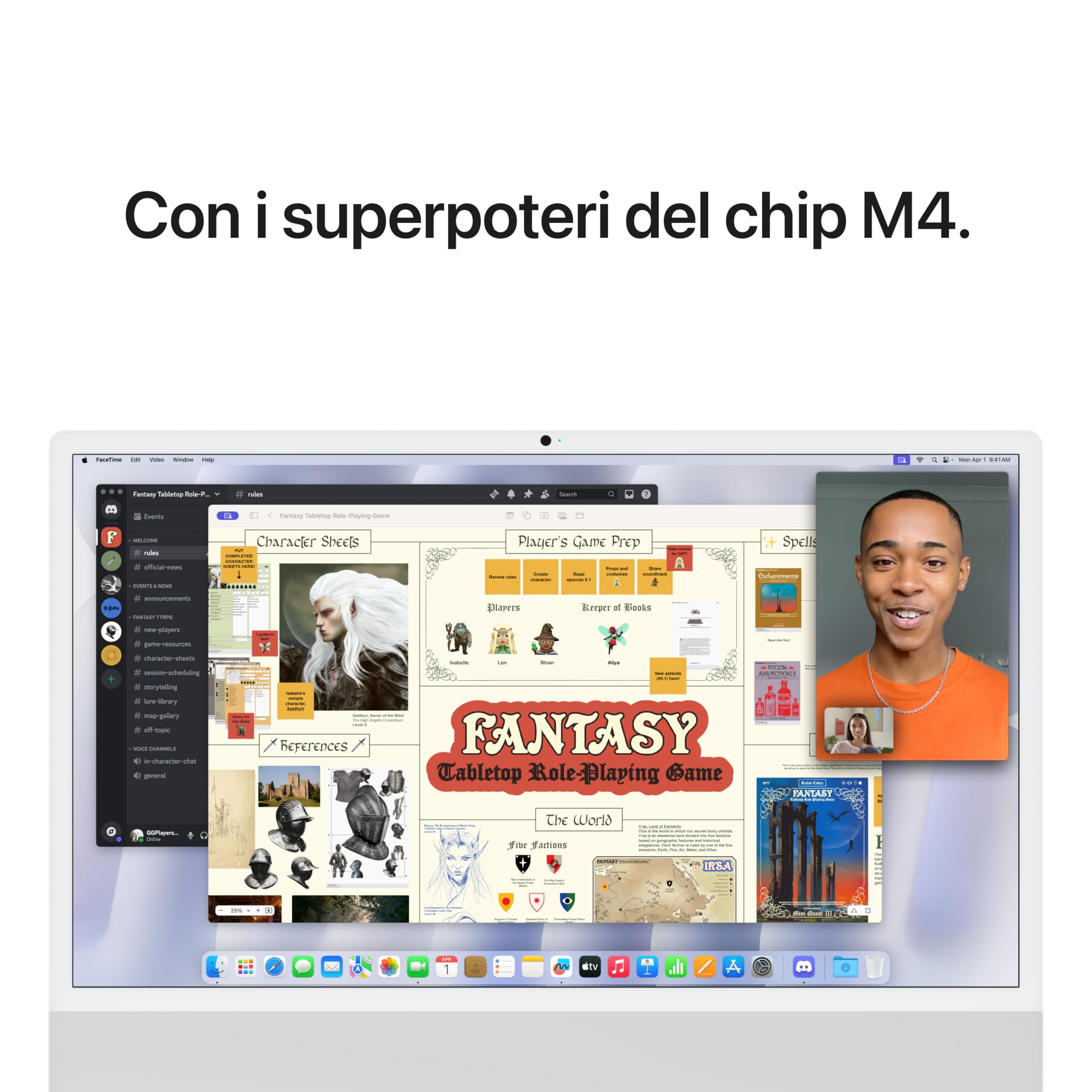 Apple iMac M4 24" Computer All-in-One Argento 16GB 256GB
