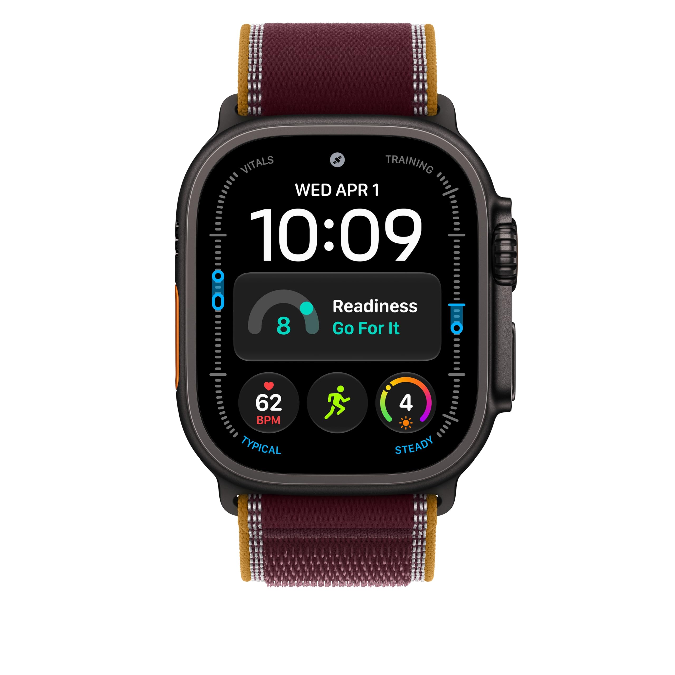 Apple Trail Loop 49 mm cinturino borgogna M/L nylon