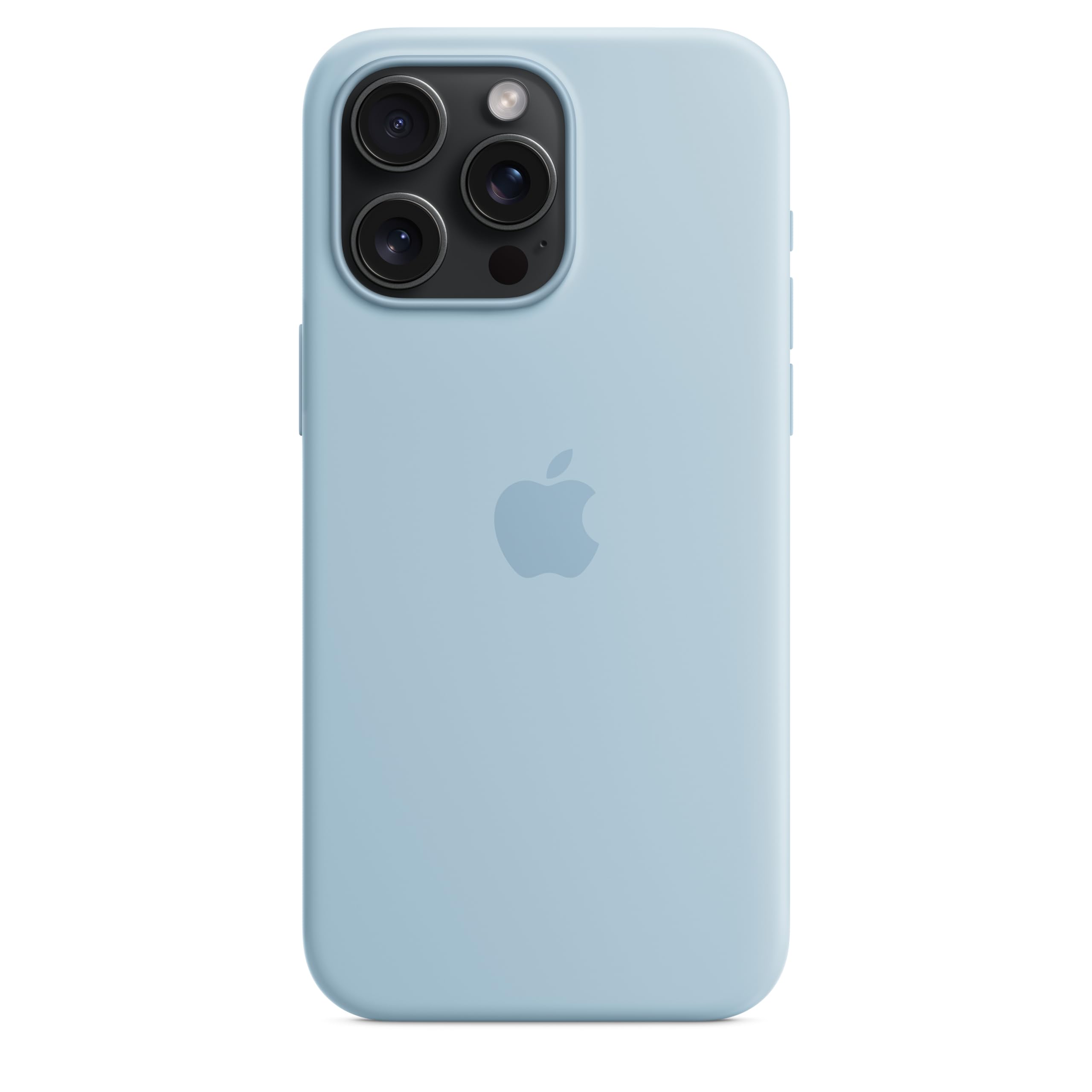 Apple iPhone 15 Pro Max custodia silicone blu chiaro MagSafe