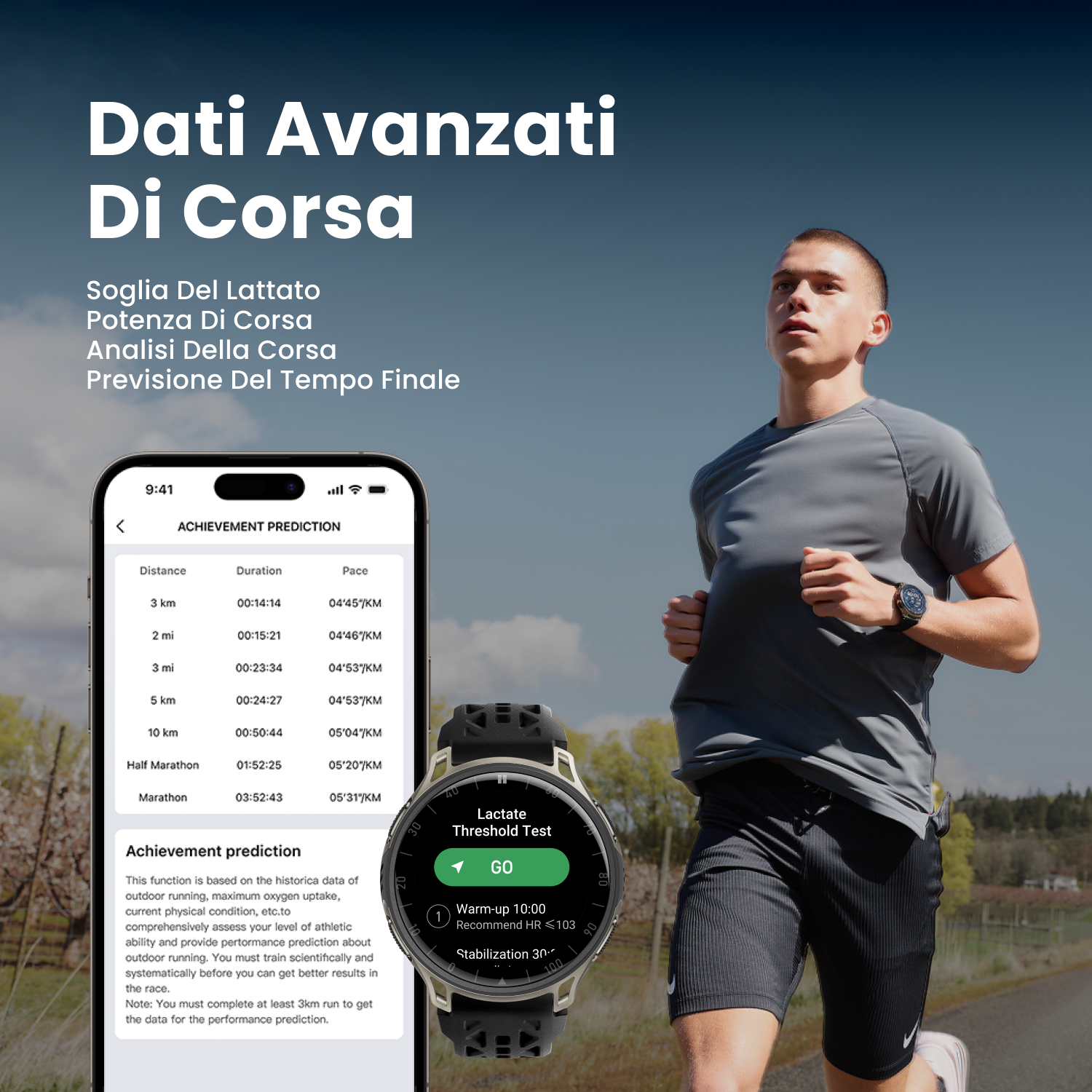 Huami Cheetah 2 Pro smartwatch titanio zaffiro corsa