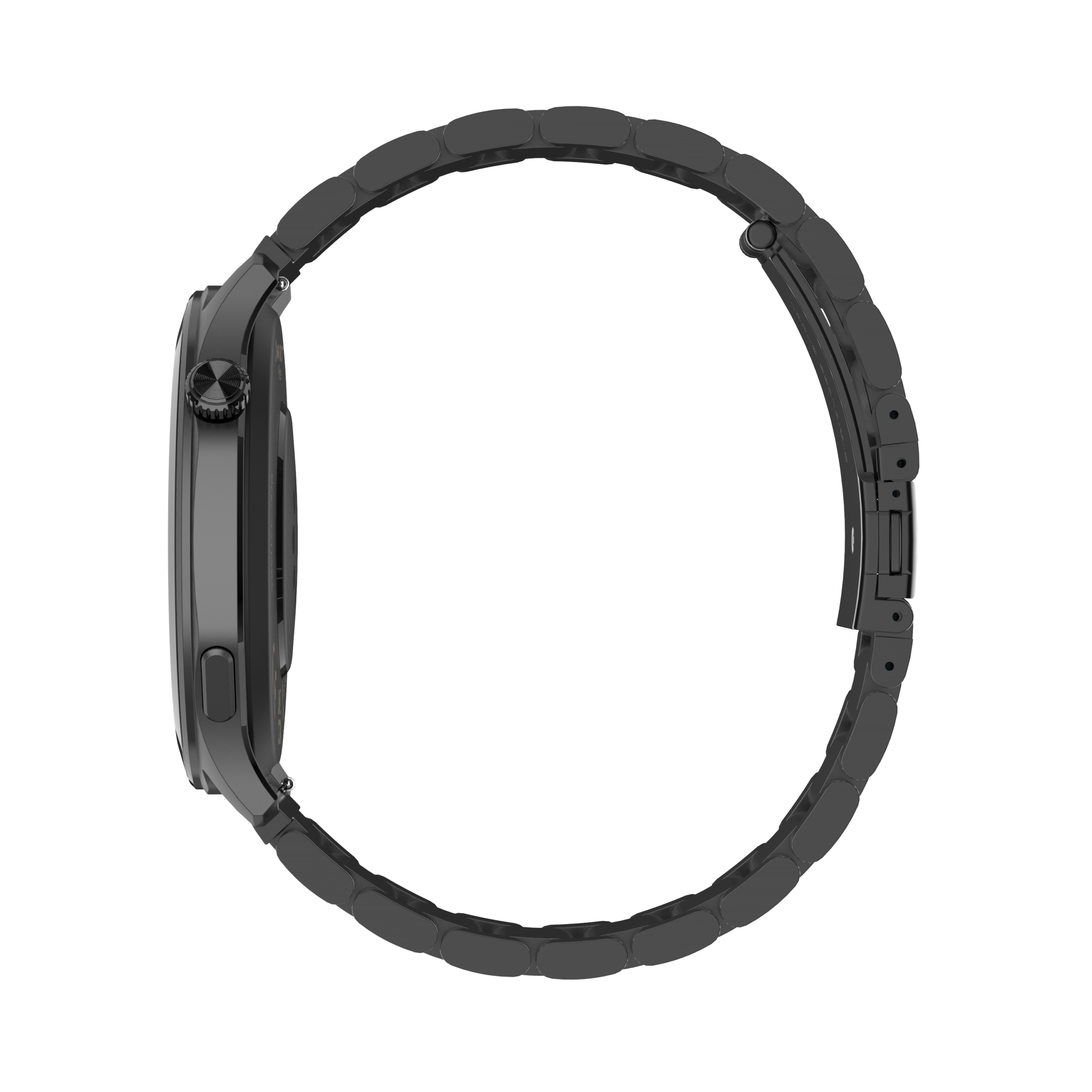 Garett Prime smartwatch nero acciaio pelle AMOLED