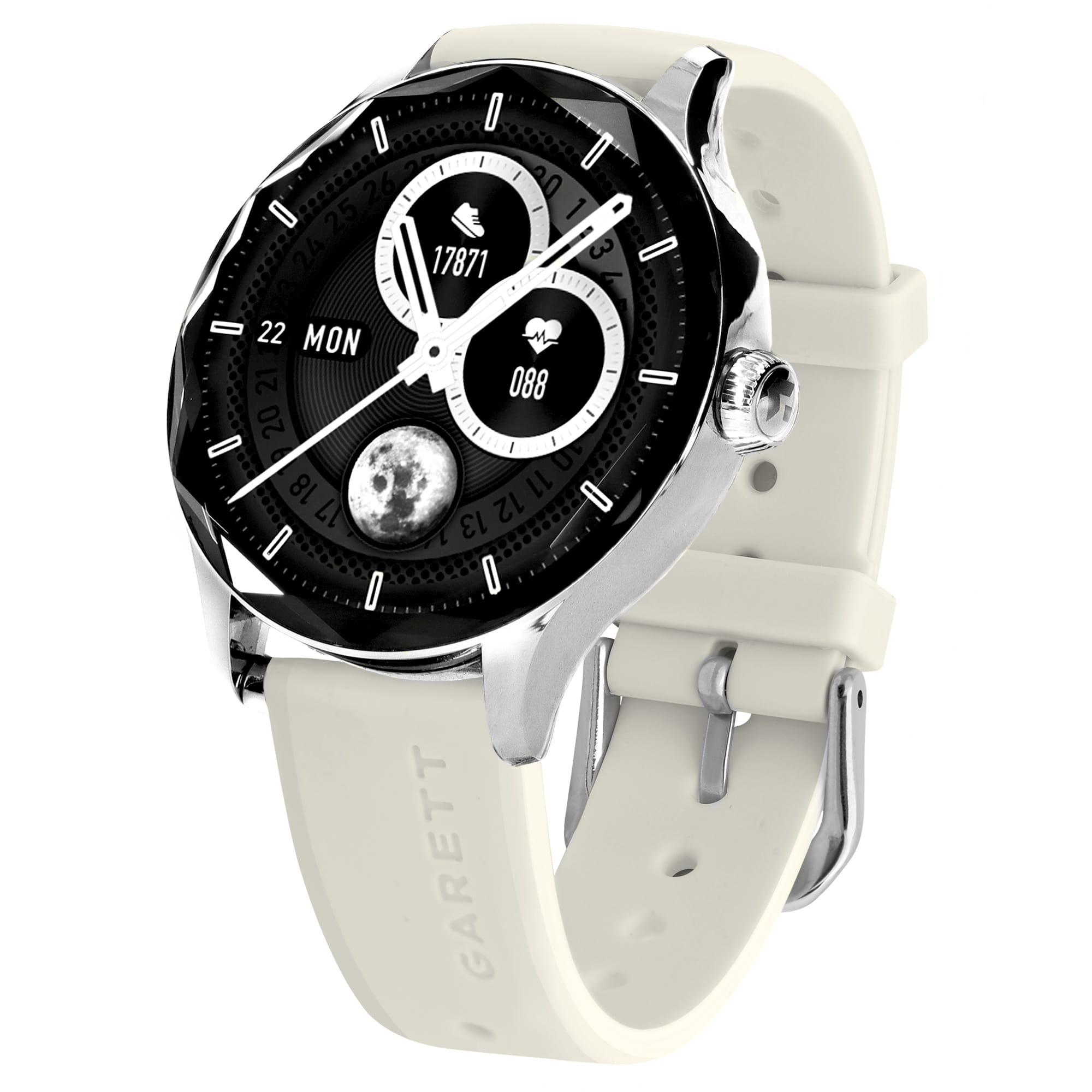 Garett Viva smartwatch AMOLED argento acciaio