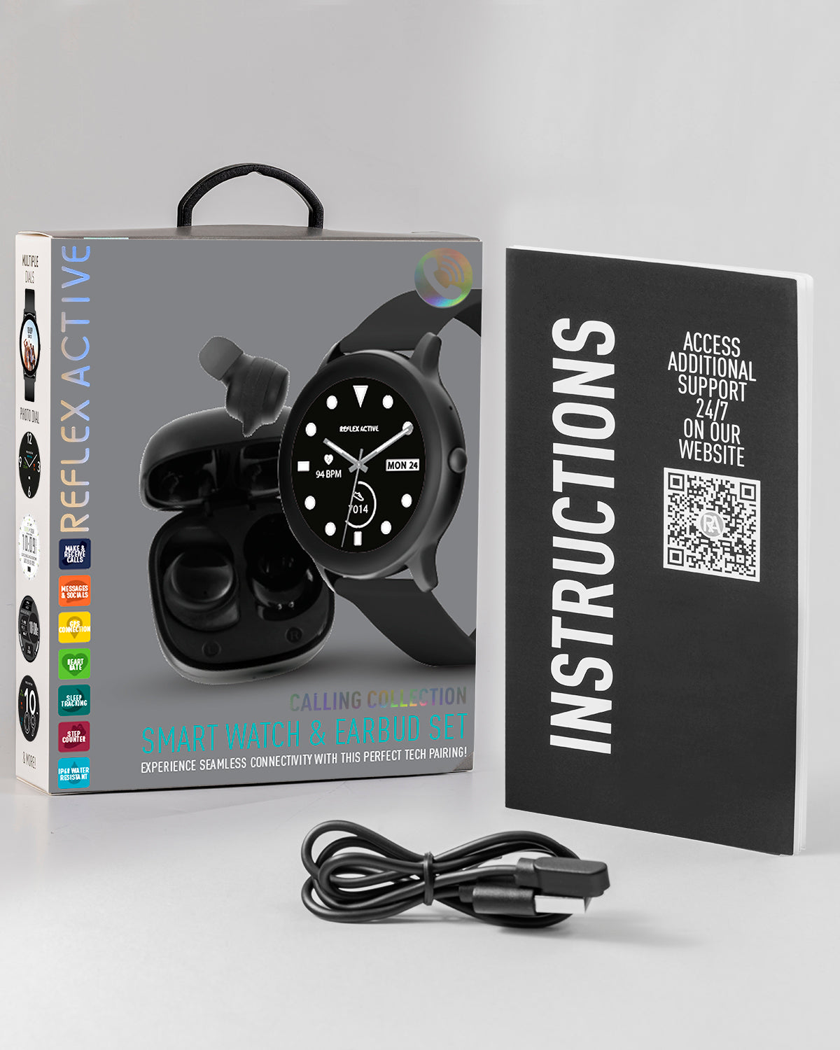 Reflex Active Nexus 100 R Lite Smartwatch Nero con Auricolari GPS