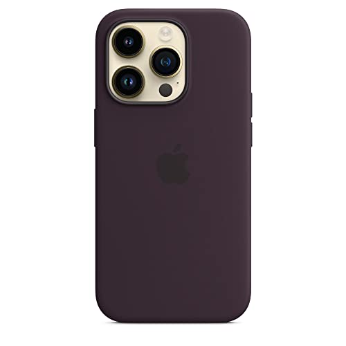 Apple custodia silicone MagSafe iPhone 14 Pro viola sambuco