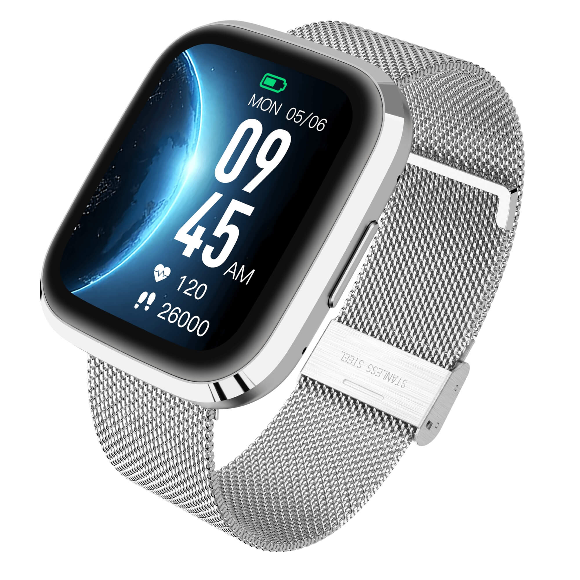 Garett GRC Style smartwatch argento acciaio 10 giorni