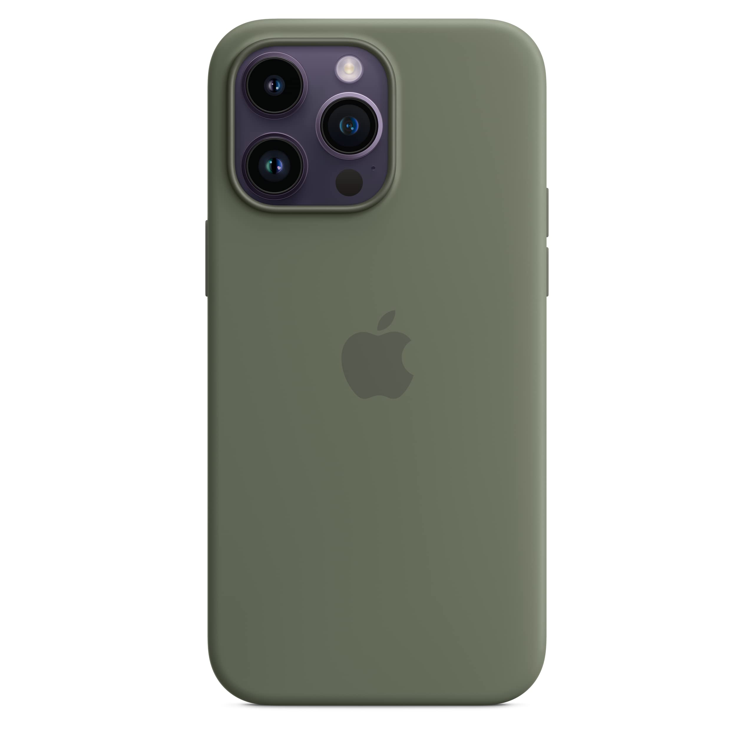 Apple iPhone 14 Pro Max custodia silicone oliva MagSafe