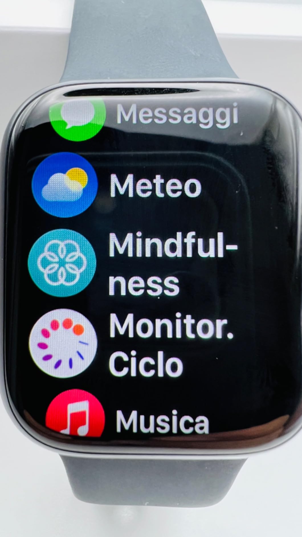 Apple Watch Series 8 GPS+Cellular 45 mm smartwatch Mezzanotte ossigeno